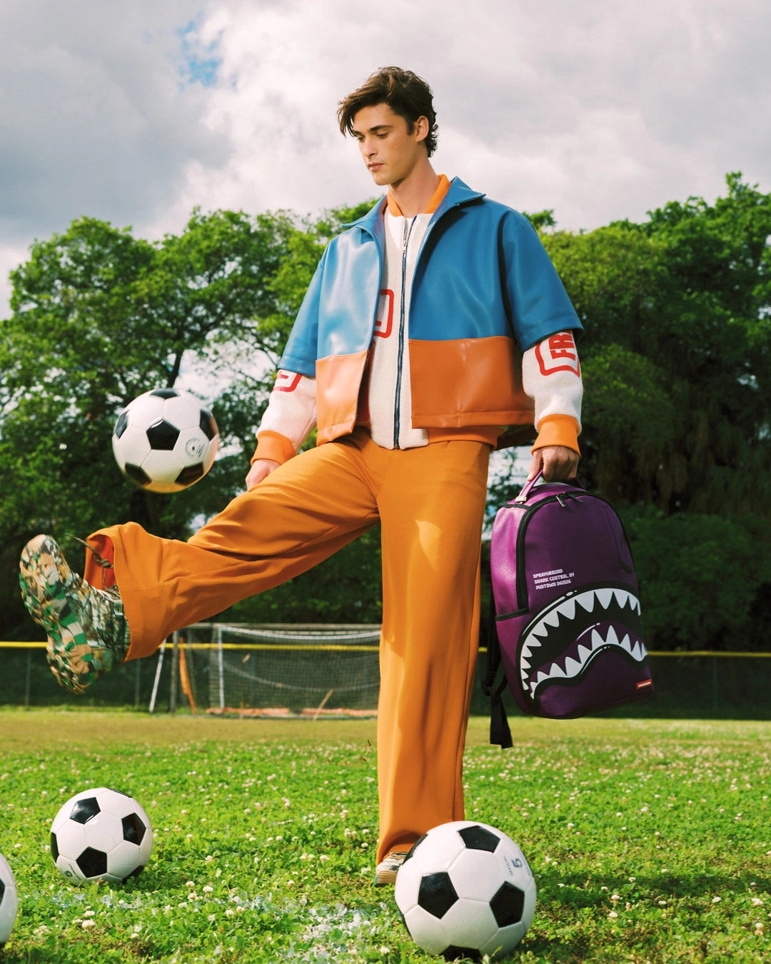 Shark Central Bubble Shark Purple Backpack