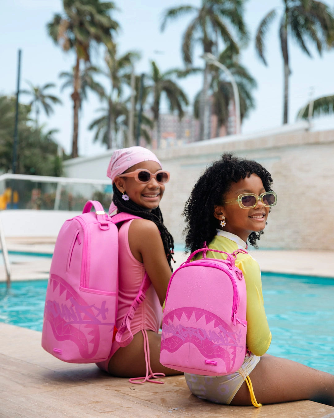 Pink Ghost Drip Mini Backpack