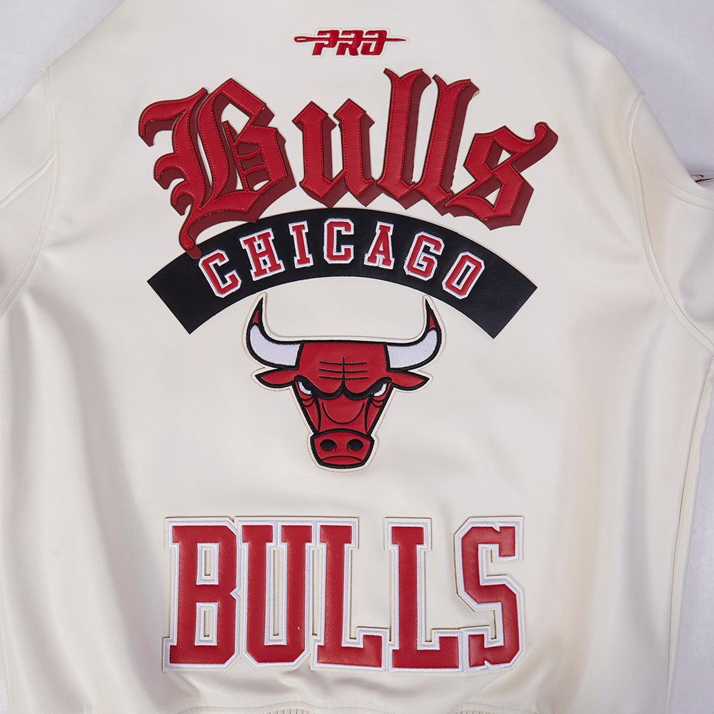 Men's Chicago Bulls NBA Leather Varsity Jacket