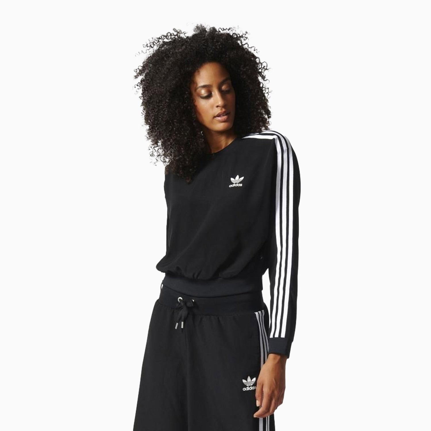 Women's 3-Stripes Cropped Sweatshirt