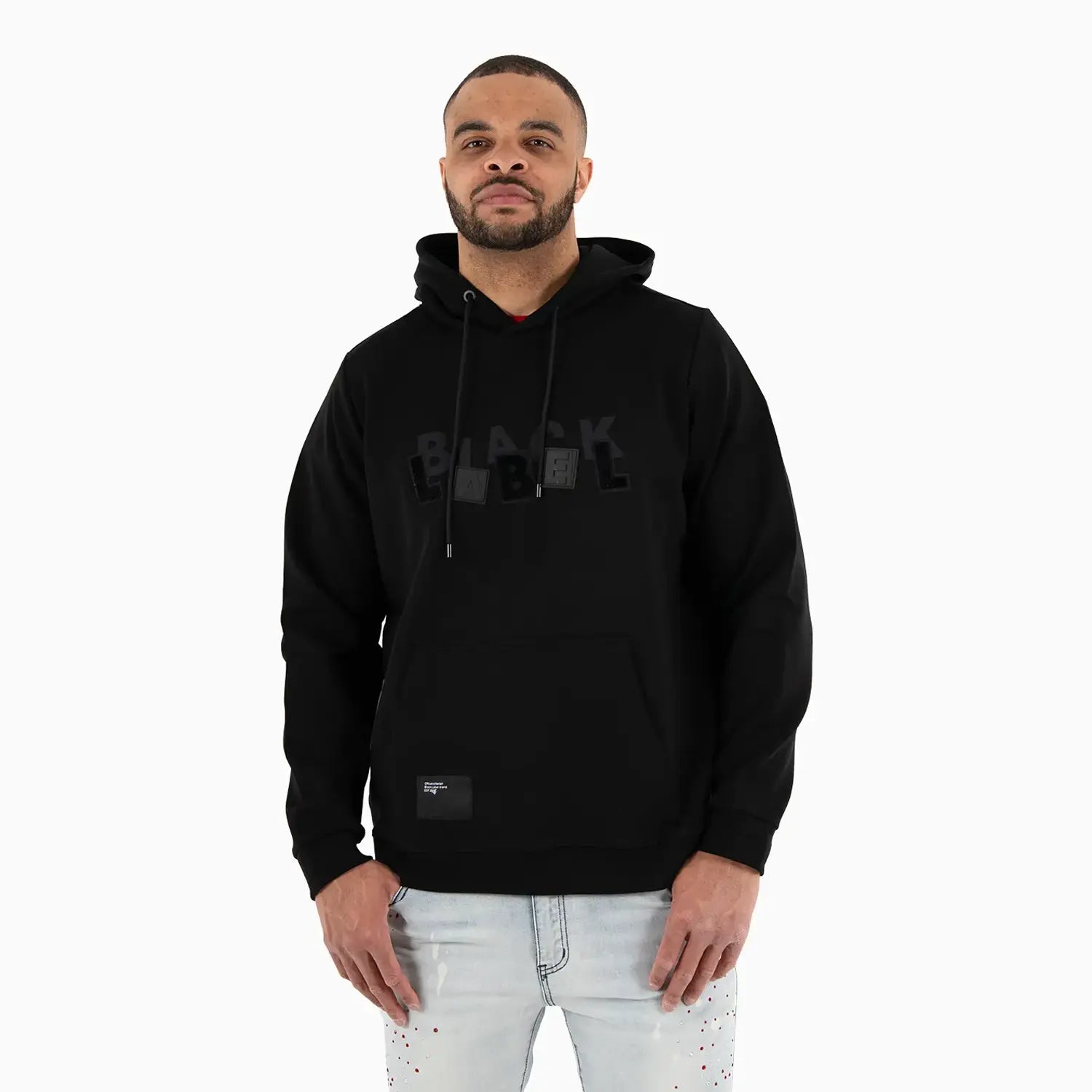 Men's BLACK Label Graphic Pull Over Hoodie Black Label - Tops and Bottoms USA
