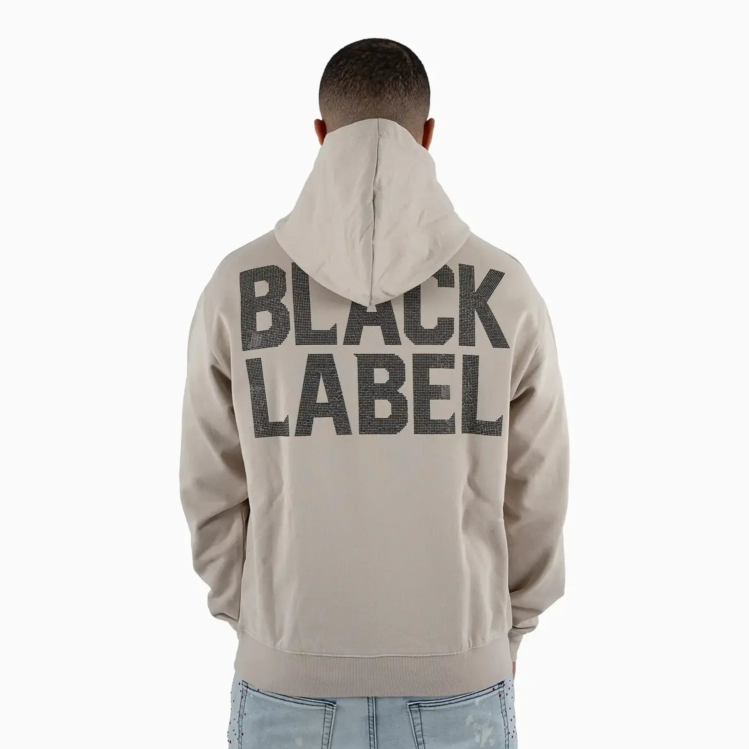 Men's Black Label Bling Hoodie Black Label - Tops and Bottoms USA