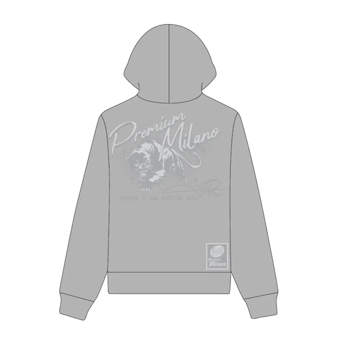 Men's Tonal Panther Zipper Hoodie