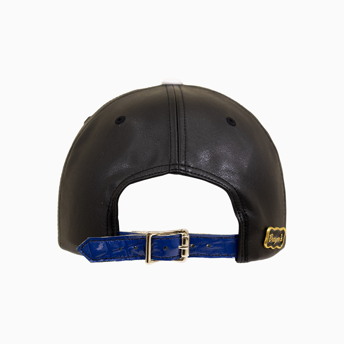 breyers-buck-50-leather-pattern-logo-hat-breyers-lwlgh-bl-bu