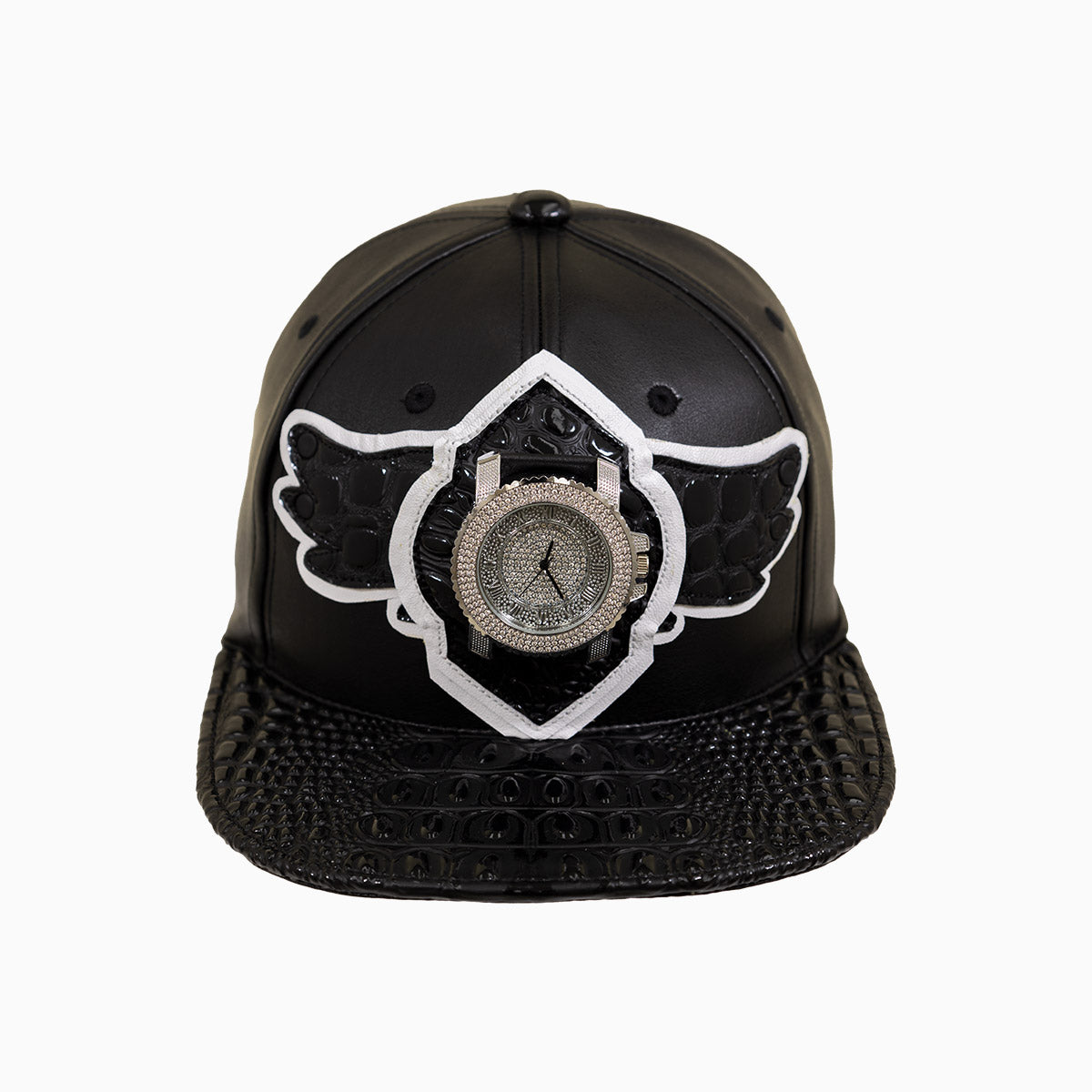 breyers-buck-50-leather-pattern-logo-hat-breyers-lwlgh-bl-wh