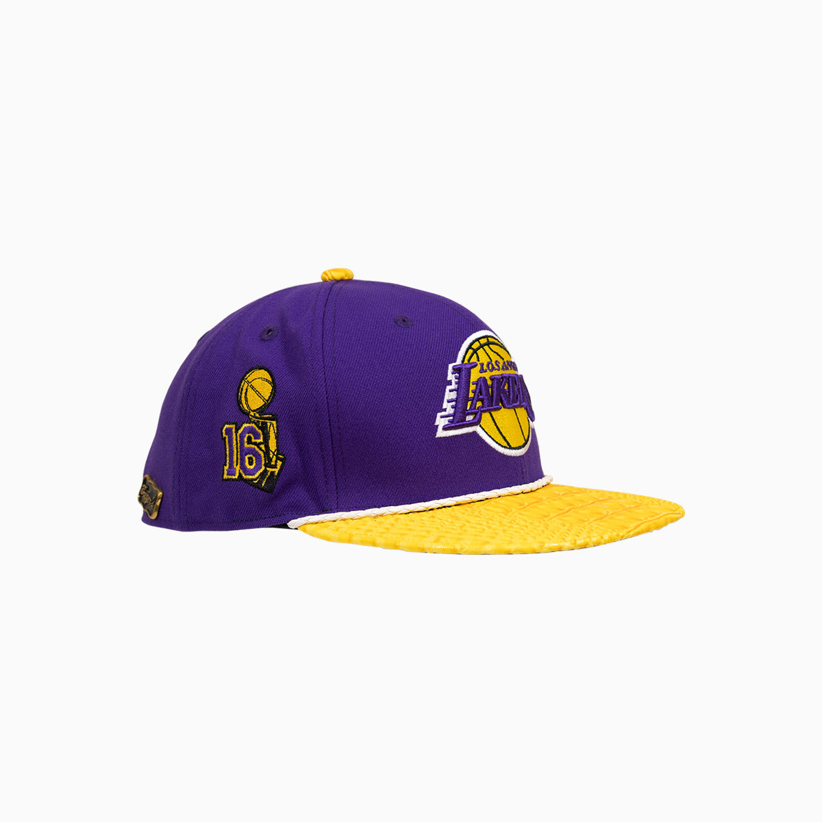 breyers-buck-50-los-angeles-lakers-hat-with-leather-visor-breyers-tlalh-purple-yellow