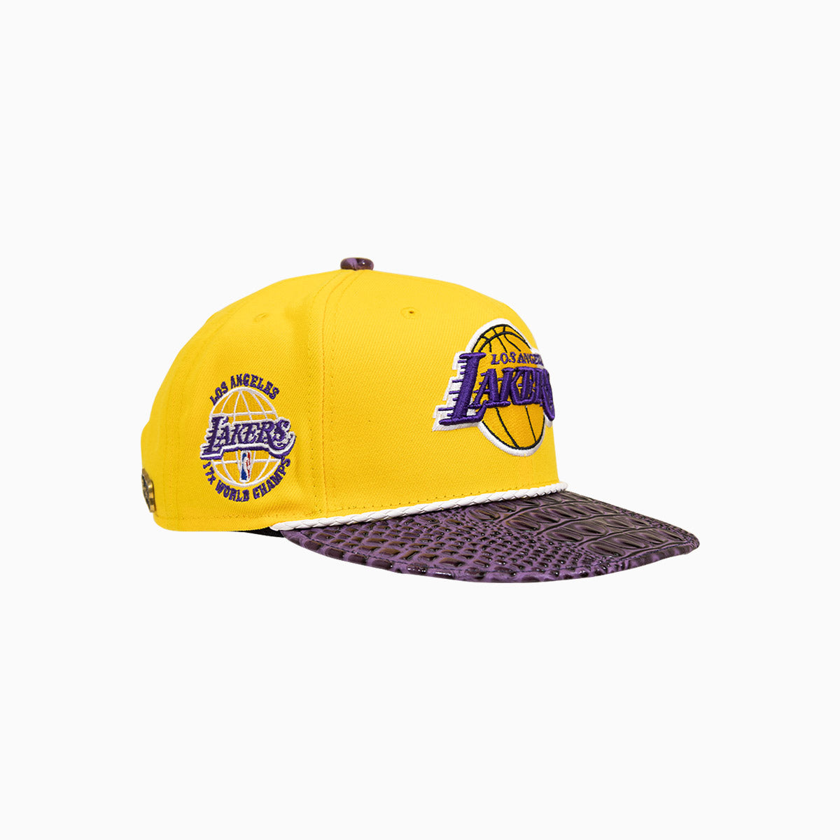 breyers-buck-50-los-angeles-lakers-hat-with-leather-visor-breyers-tlalh-yelw-pul