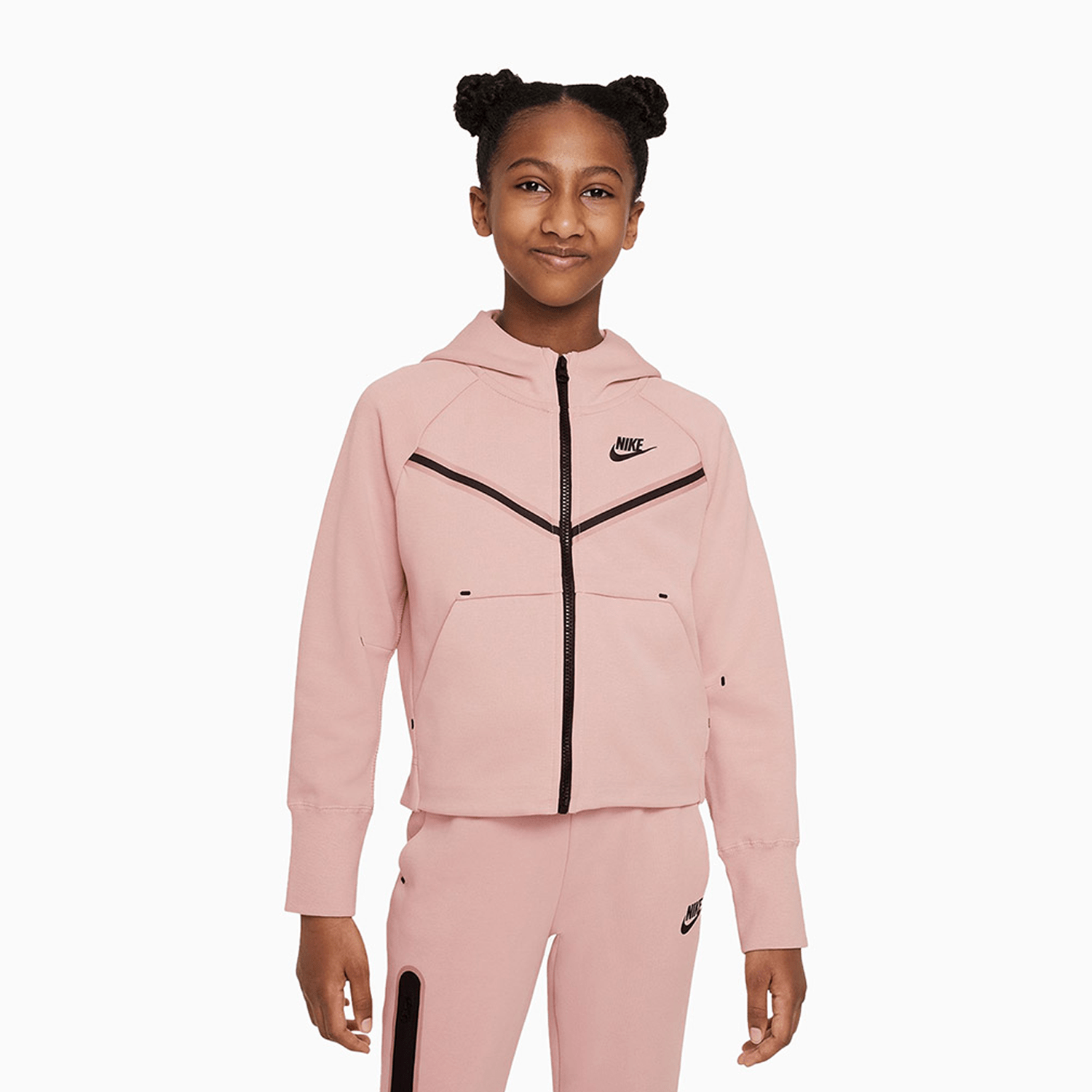 Pink Nike Tech Kids Nike Kid's Sportswear Tech Fleece Tracksuit