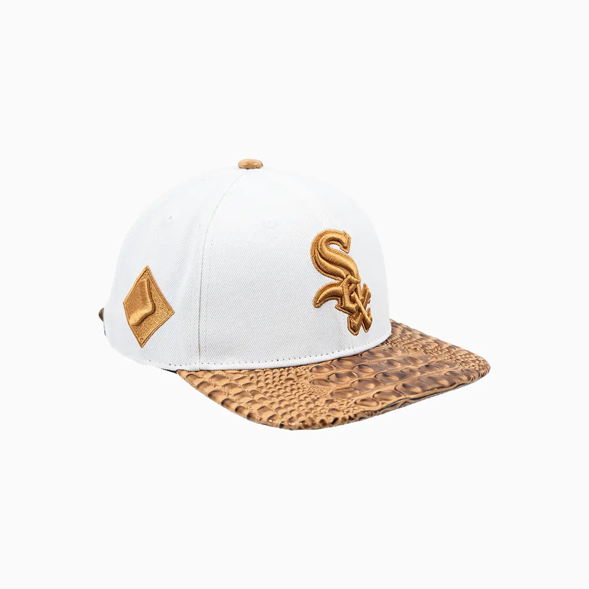 Chicago White Sox NBA Leather Wool Strapback Hat