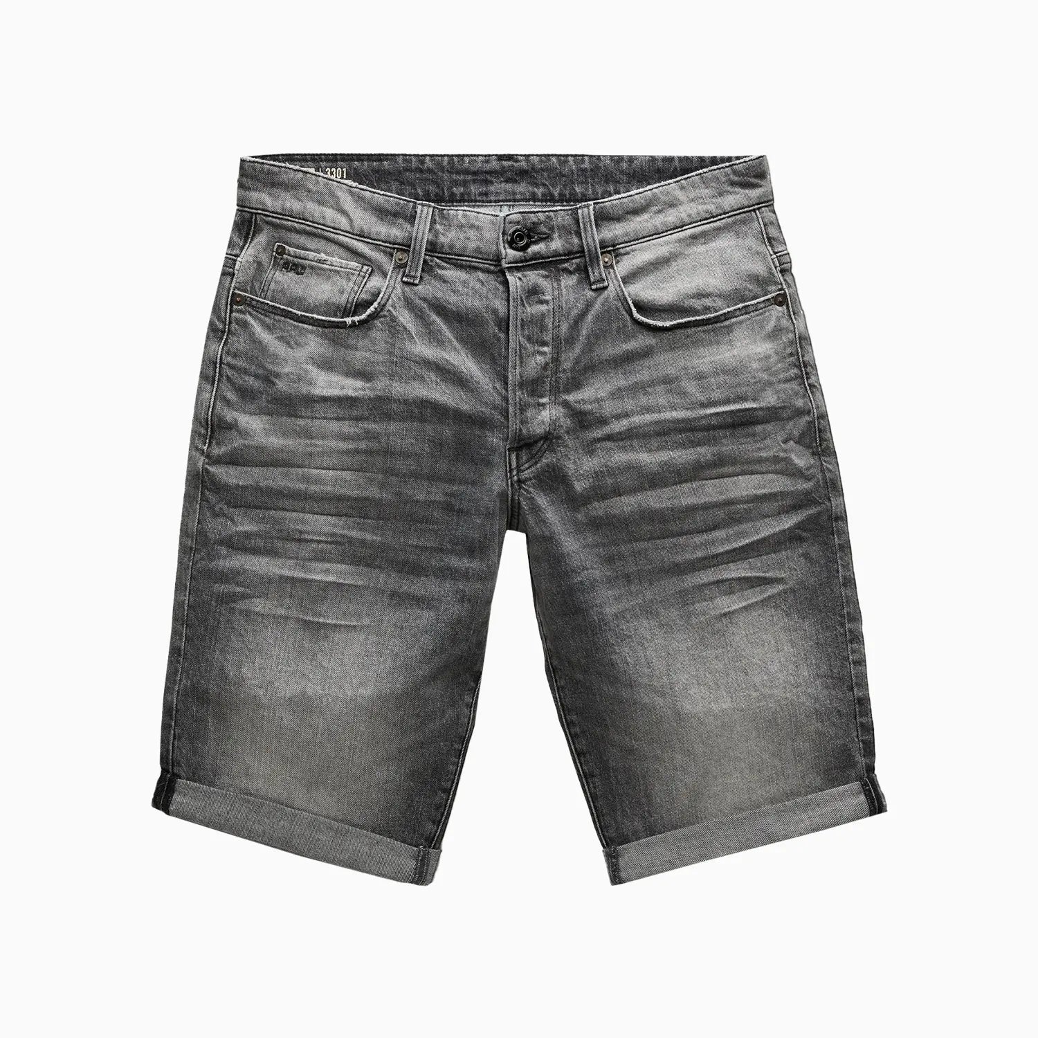 Men's 3301 Denim Shorts G - Star Raw - Tops and Bottoms USA