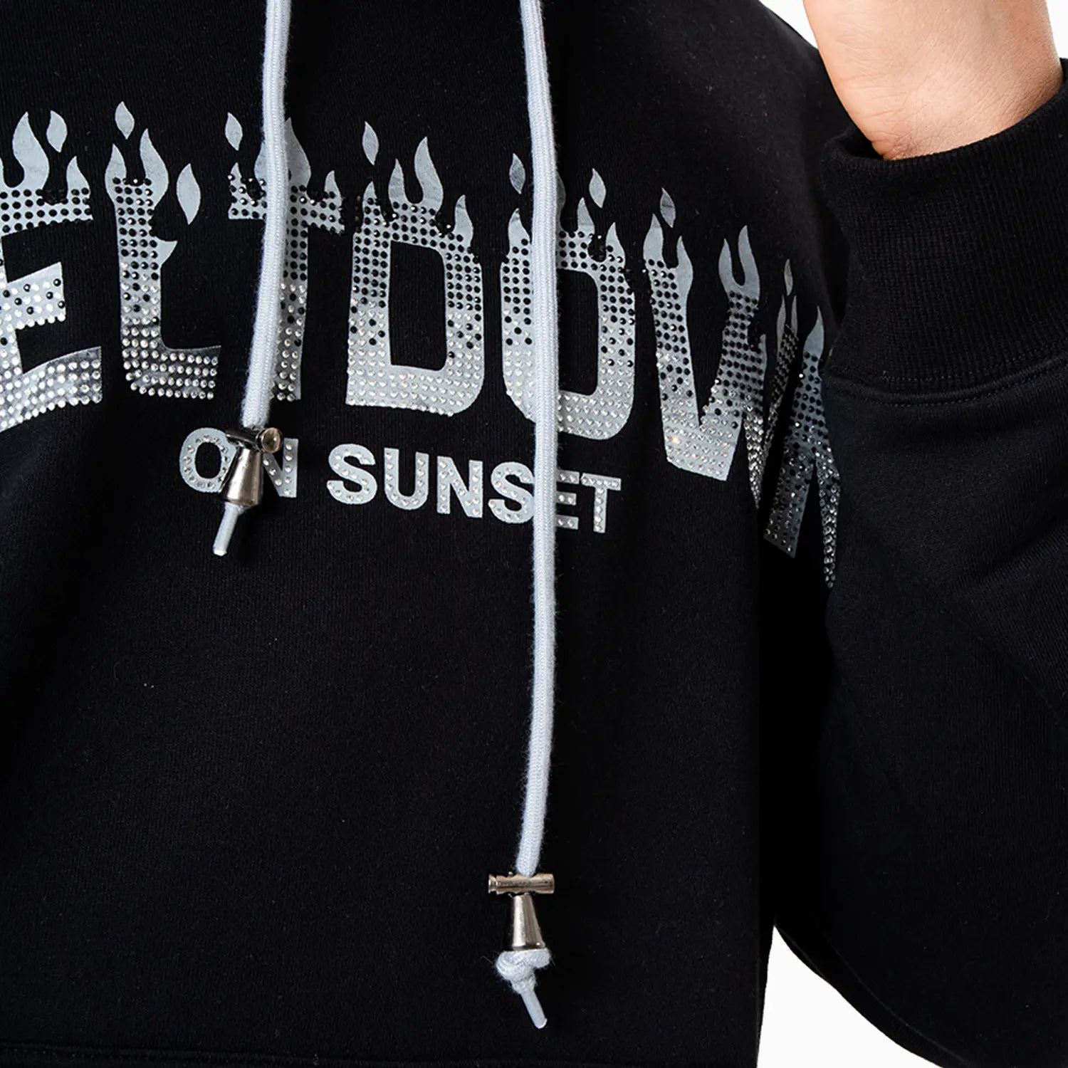 Men's Meltdown On Sunset Stone Hoodie