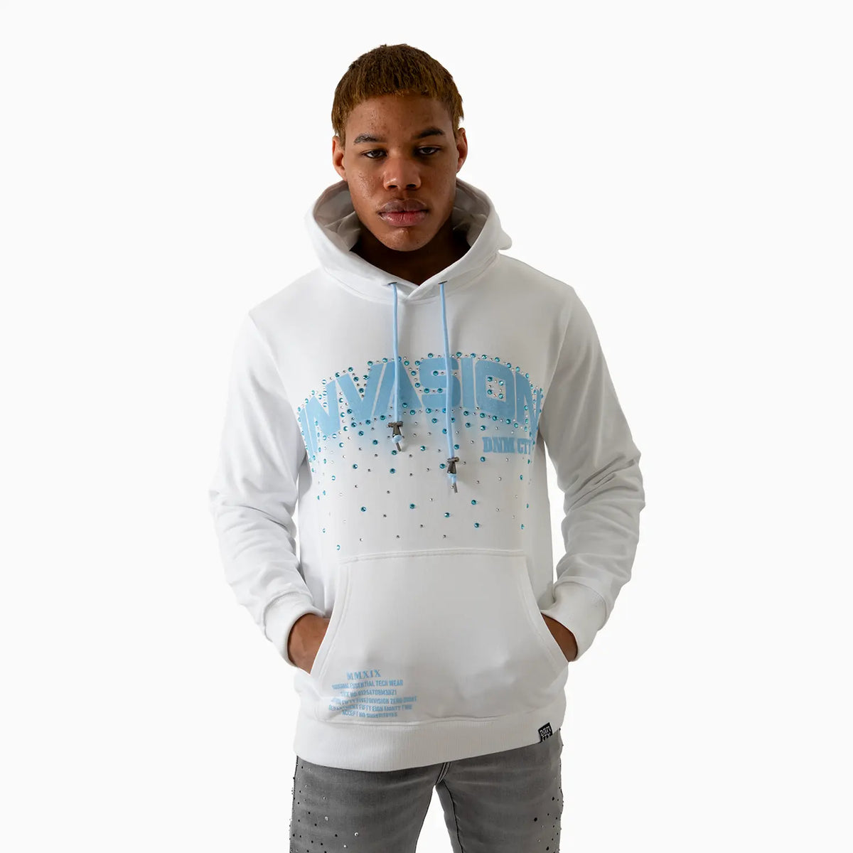 Denimicity Men's Invasion Stone Hoodie