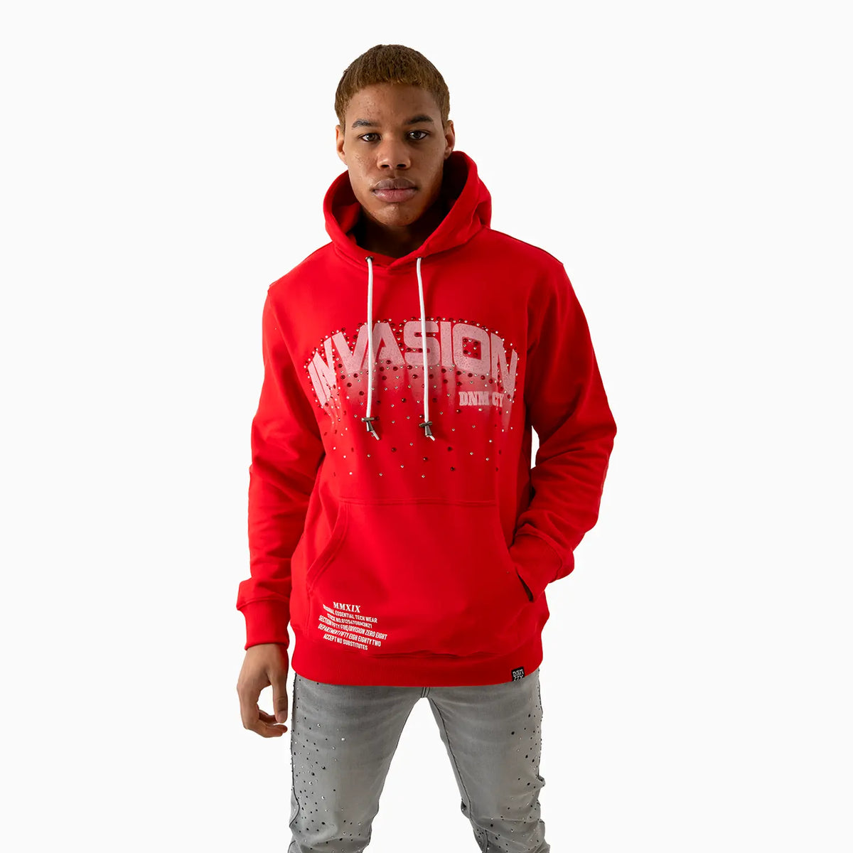 ミラーナイン twotone logo hoodie レッド Love Is ___ Hoodie (Red) - Toosii Official Store