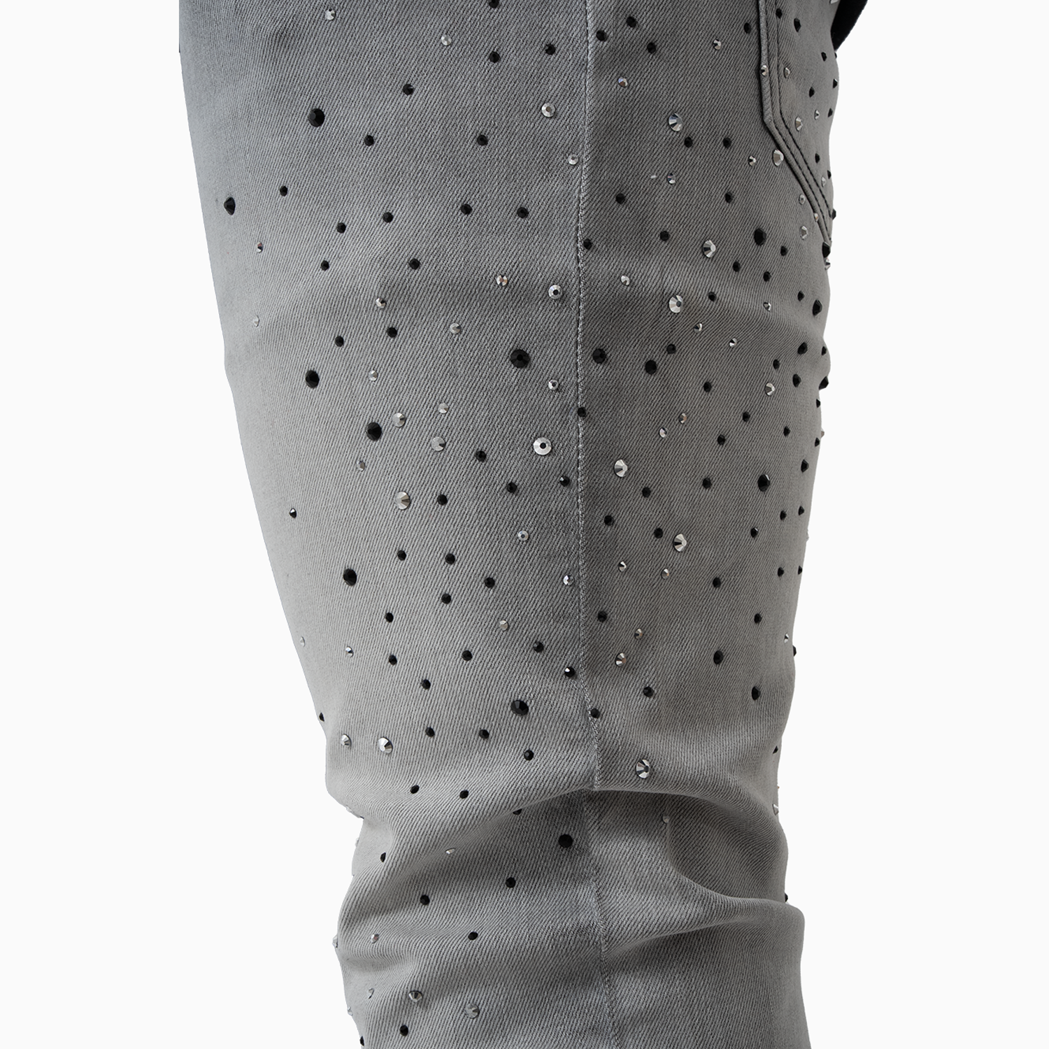 Men's Wash Denim With Black Stone Pant