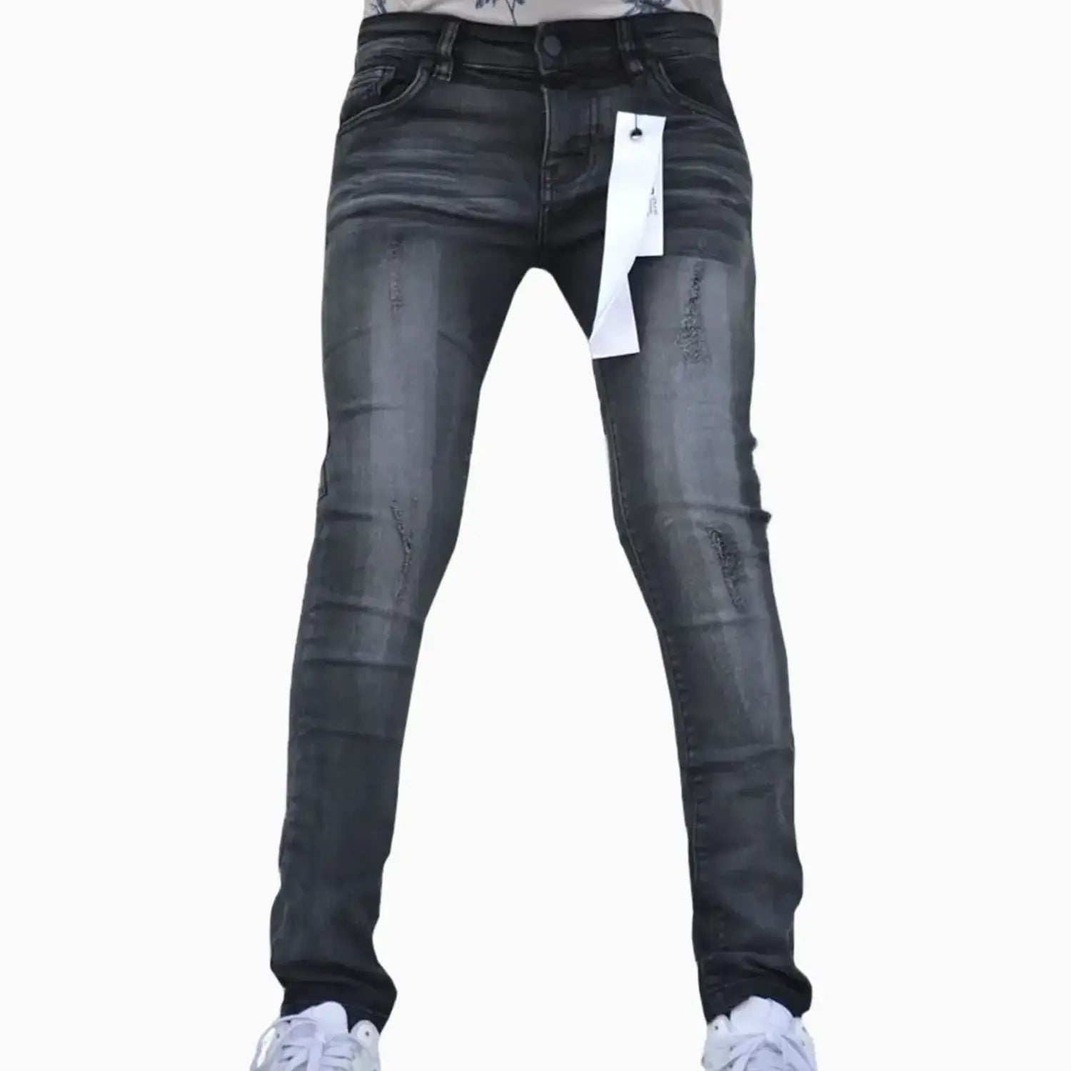 Kid's Ultra Stretch Denim Pant Premium Disaster - Tops and Bottoms USA