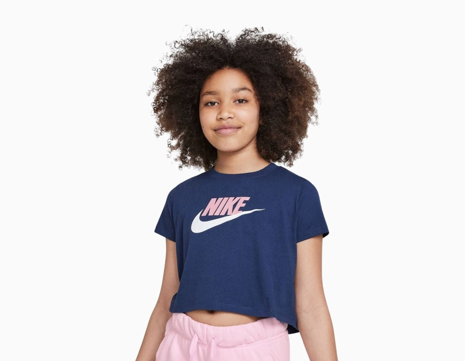 Kid's Sportswear Short Sleeve Crop T Shirt