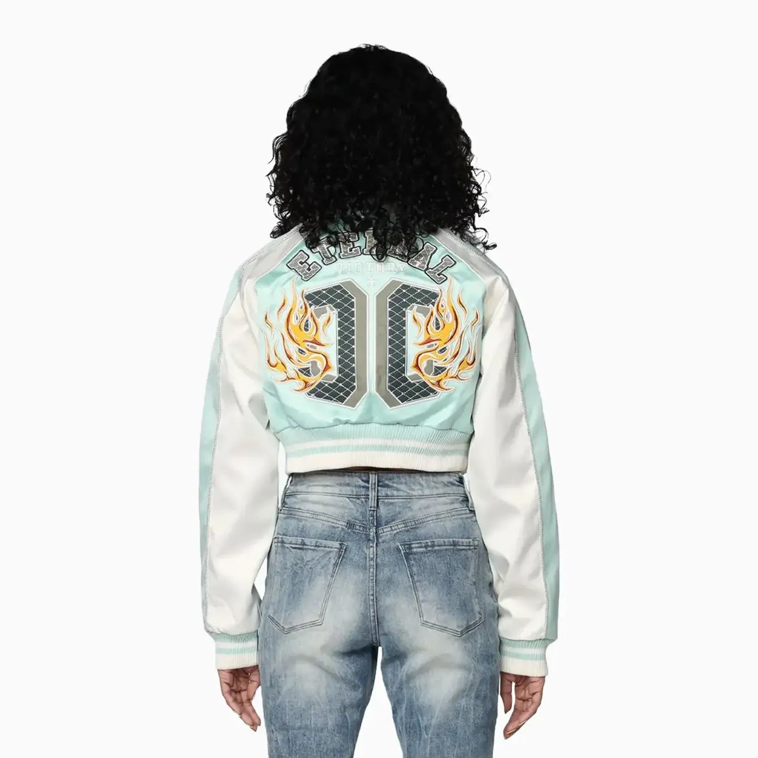 Women's Varsity Cropped Light Jacket