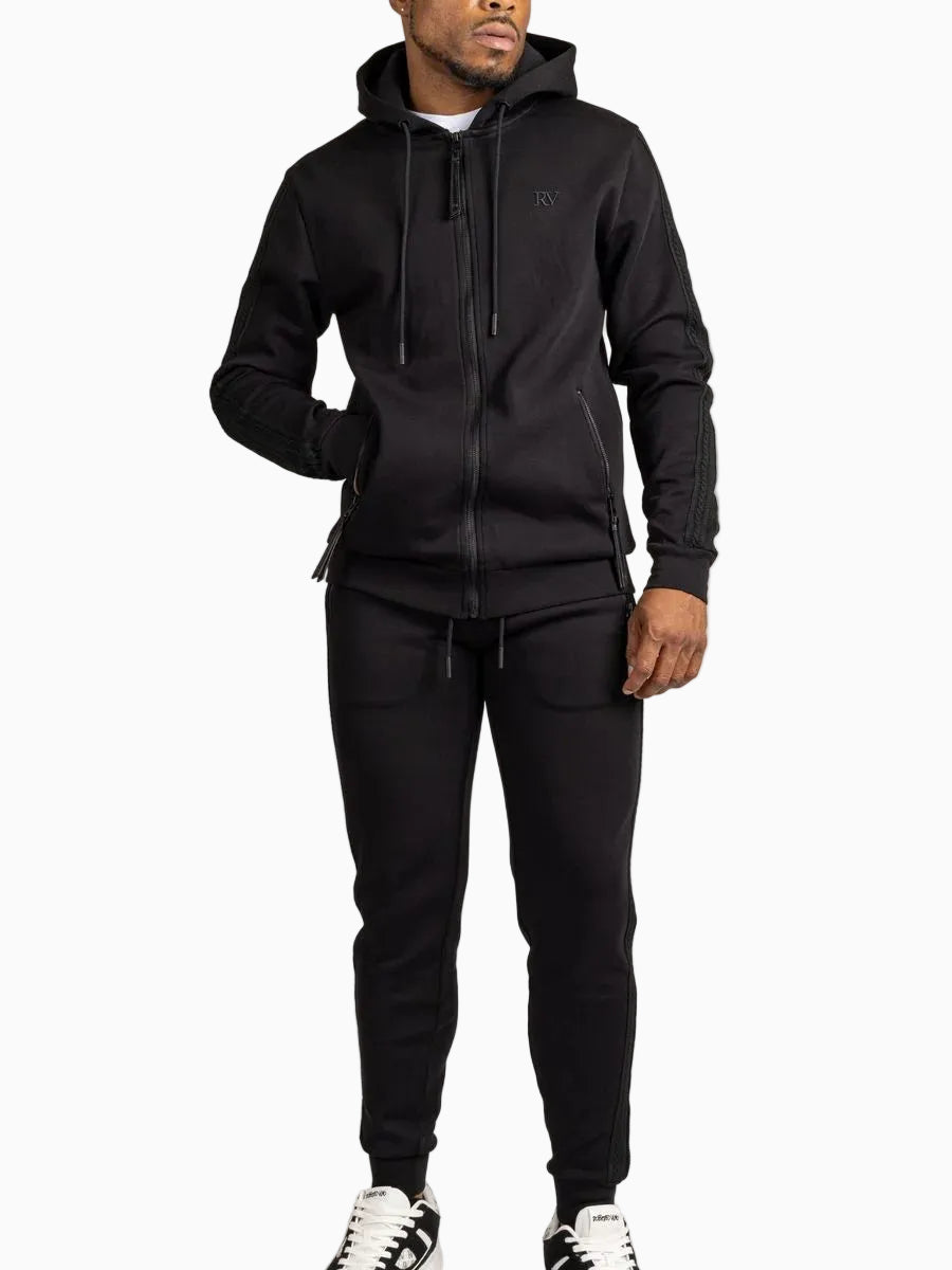 Men's Tonal Panel Zip Jogger Set