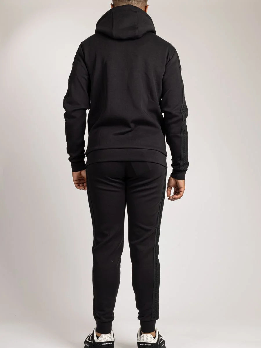Men's Tonal Panel Zip Jogger Set