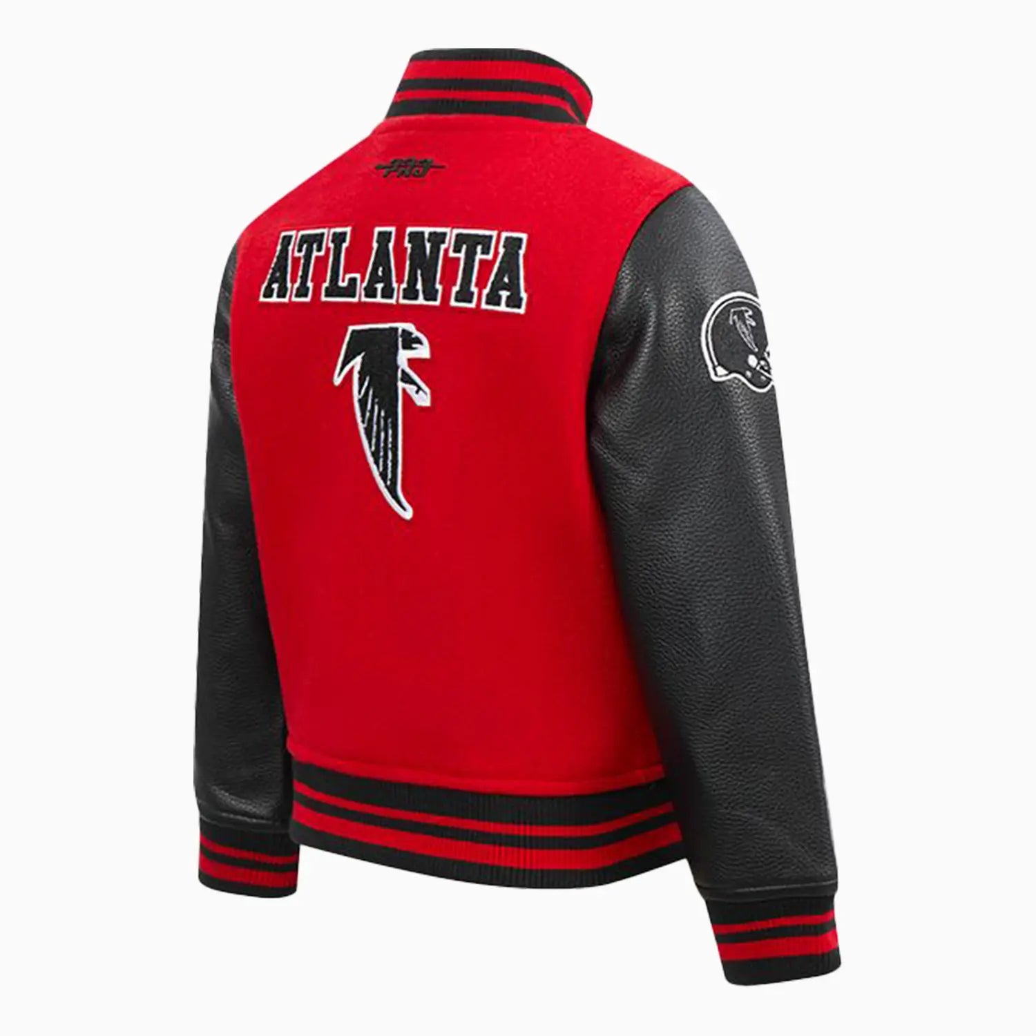 Kid's Atlanta Falcons NFL Retro Classic Rib Wool Varsity Jacket