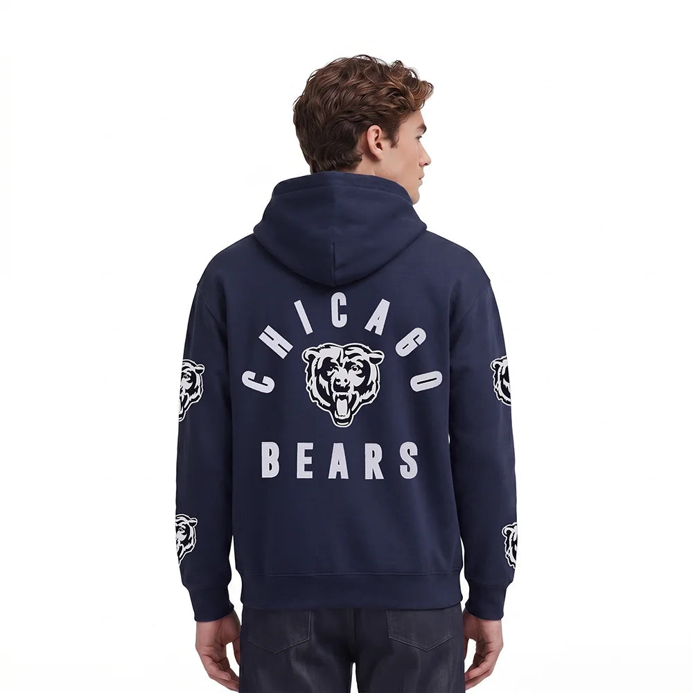 Men's Chicago Bears Drop Shoulder Hoodie