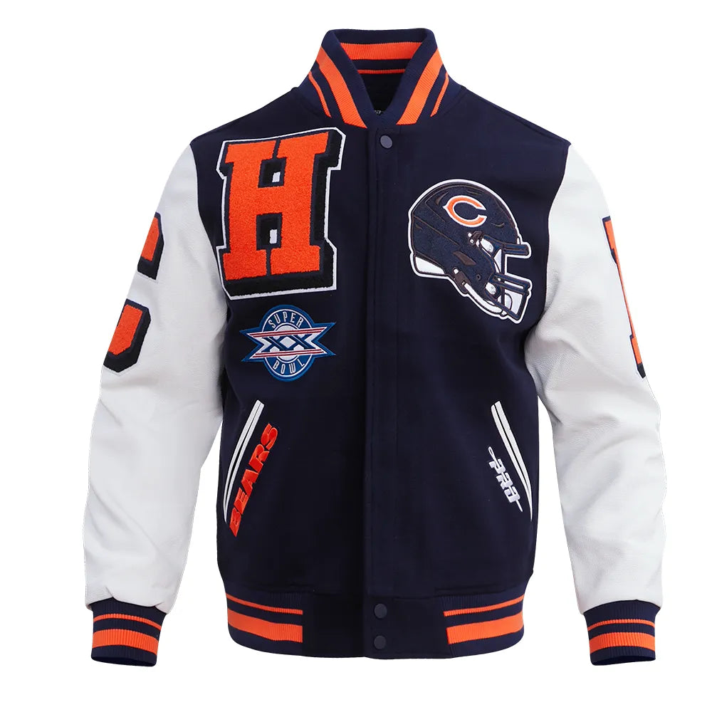 Men's Chicago Bears Mash Up Varsity Jacket