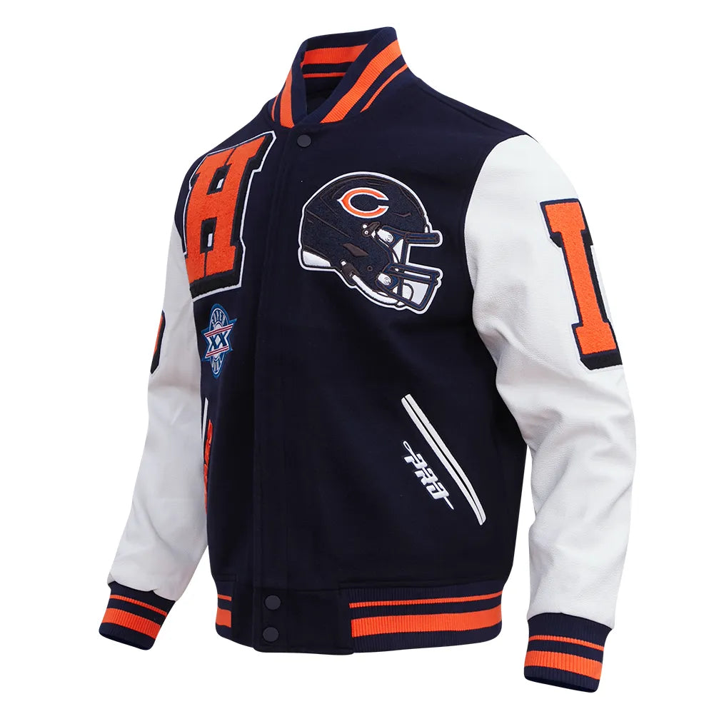 Men's Chicago Bears Mash Up Varsity Jacket