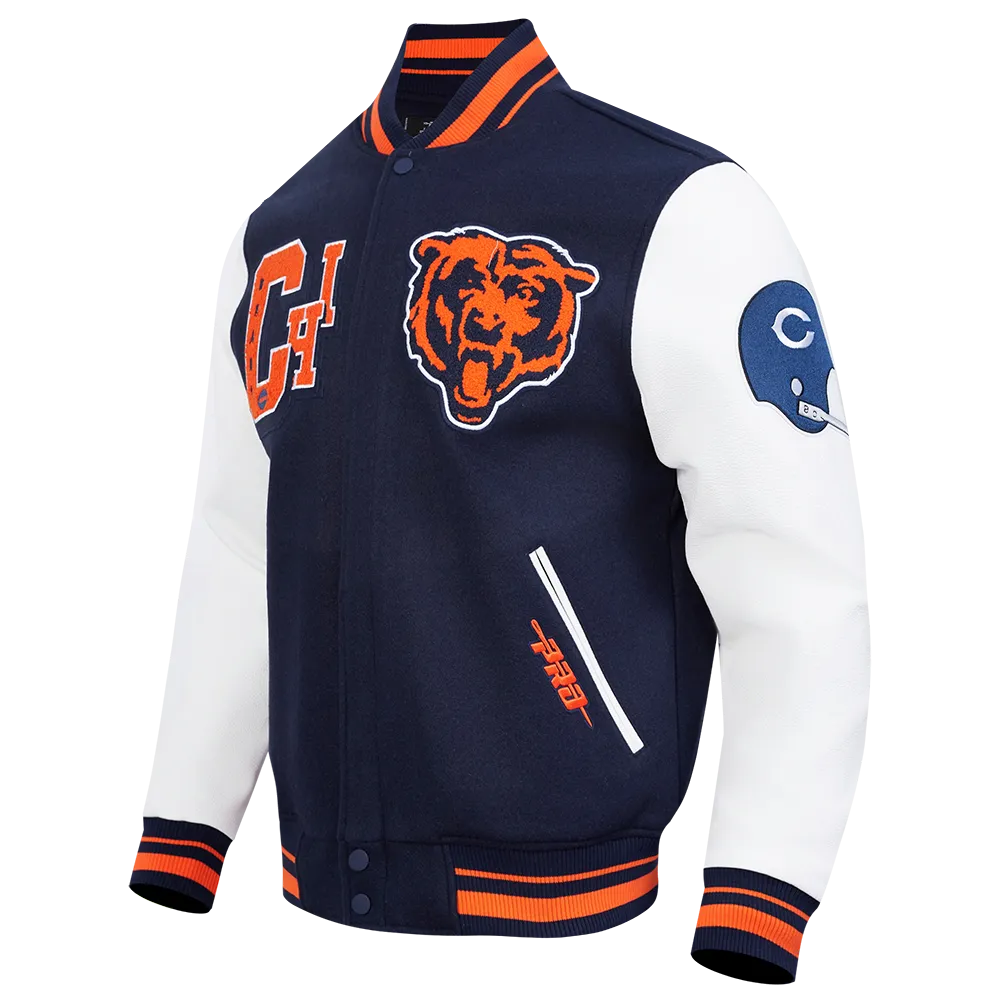 Men's NFL Chicago Bears Rib Wool Varsity Jacket