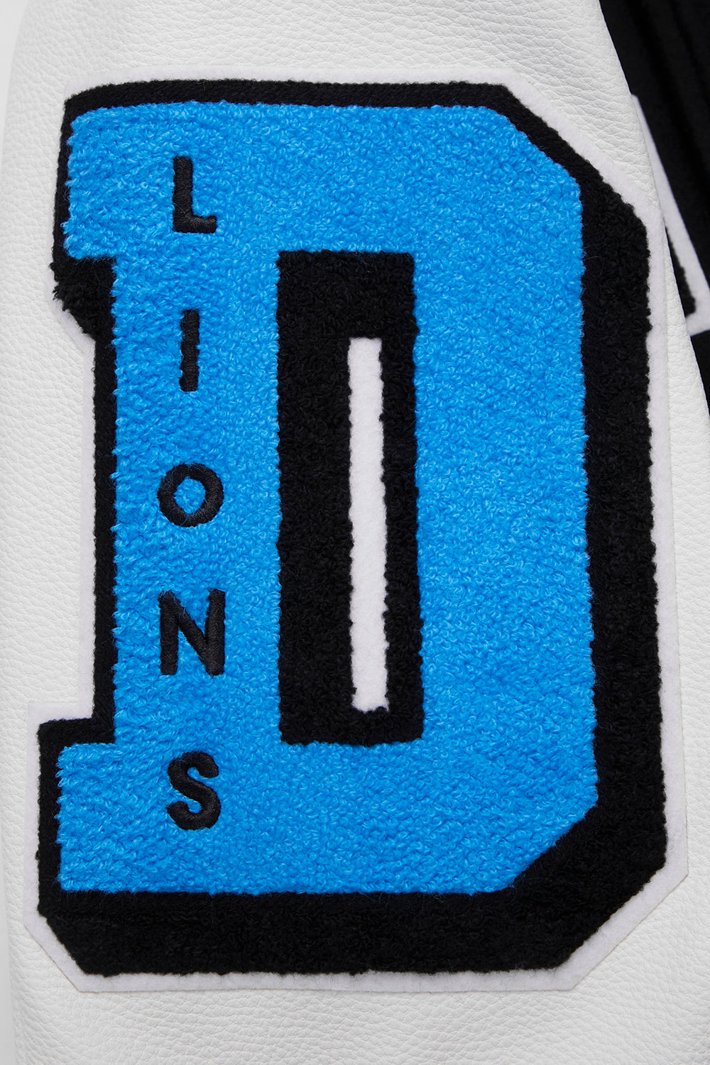 Men's Detroit Lions NFL Mash Up Rib Wool Varsity Jacket