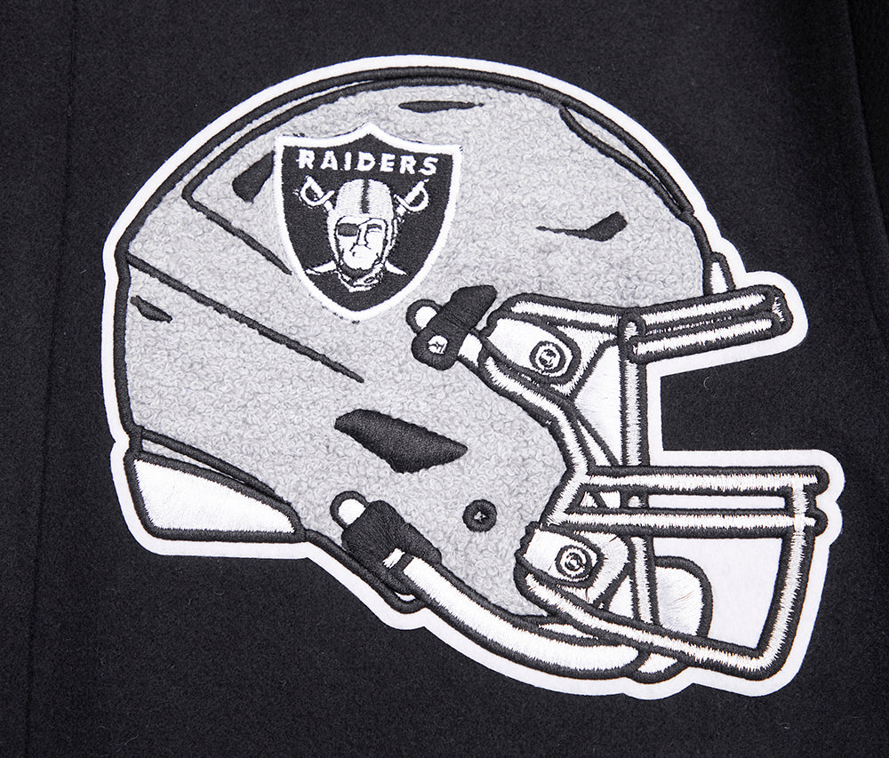 Men's Las Vegas Raiders NFL Rib Wool Varsity Jacket