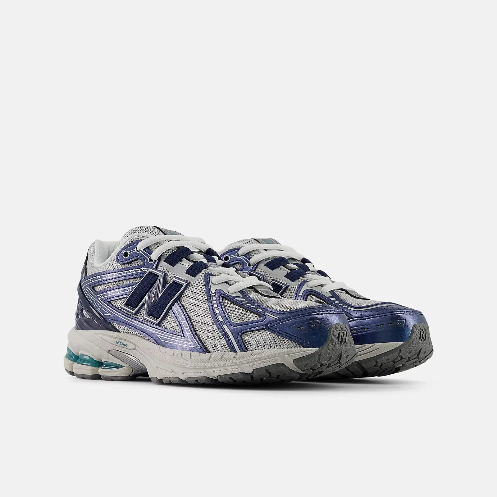 Kid's 1906 Lace "Team Navy ND 103 White" Grade School