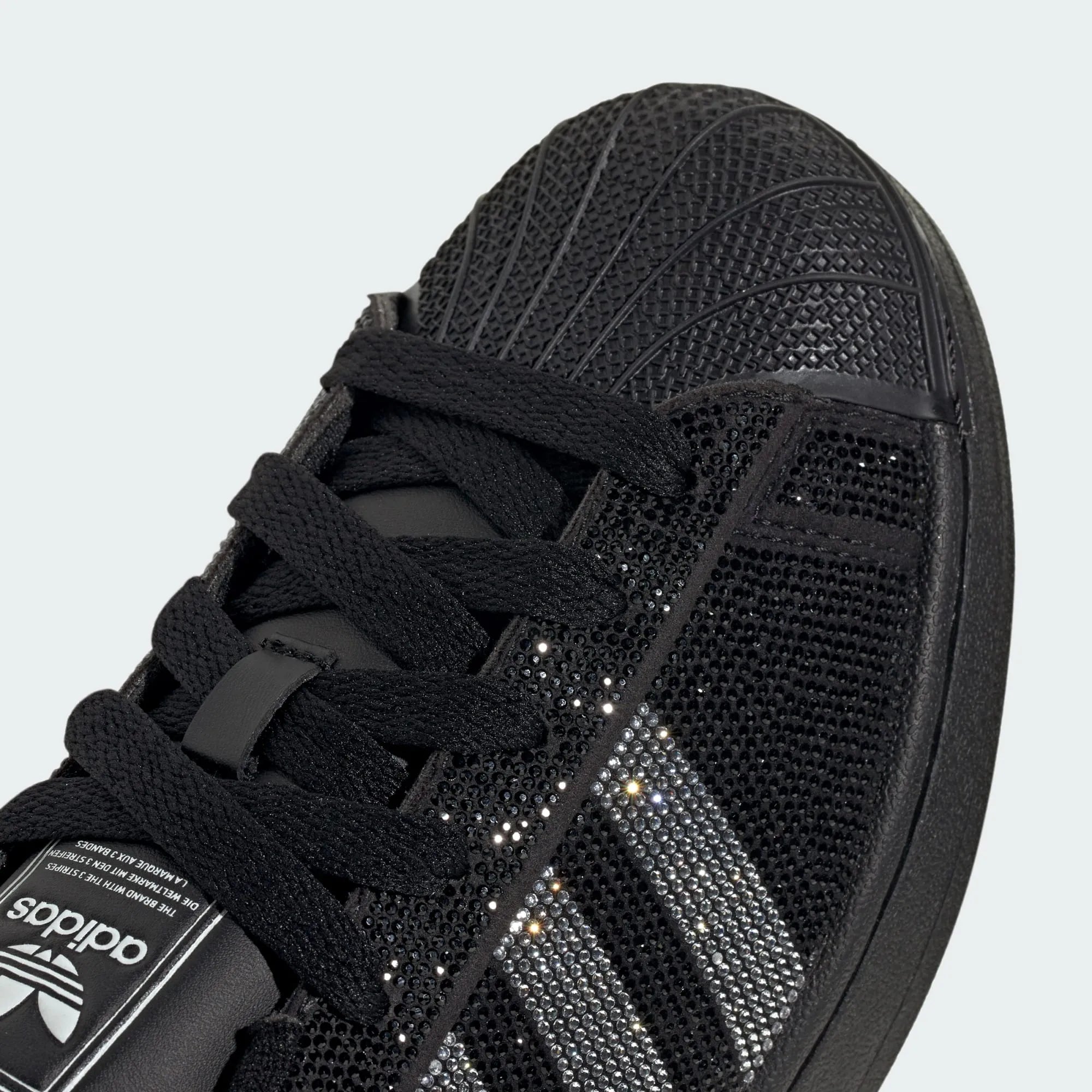 Women's Superstar II "Rhinestone Black Silver"