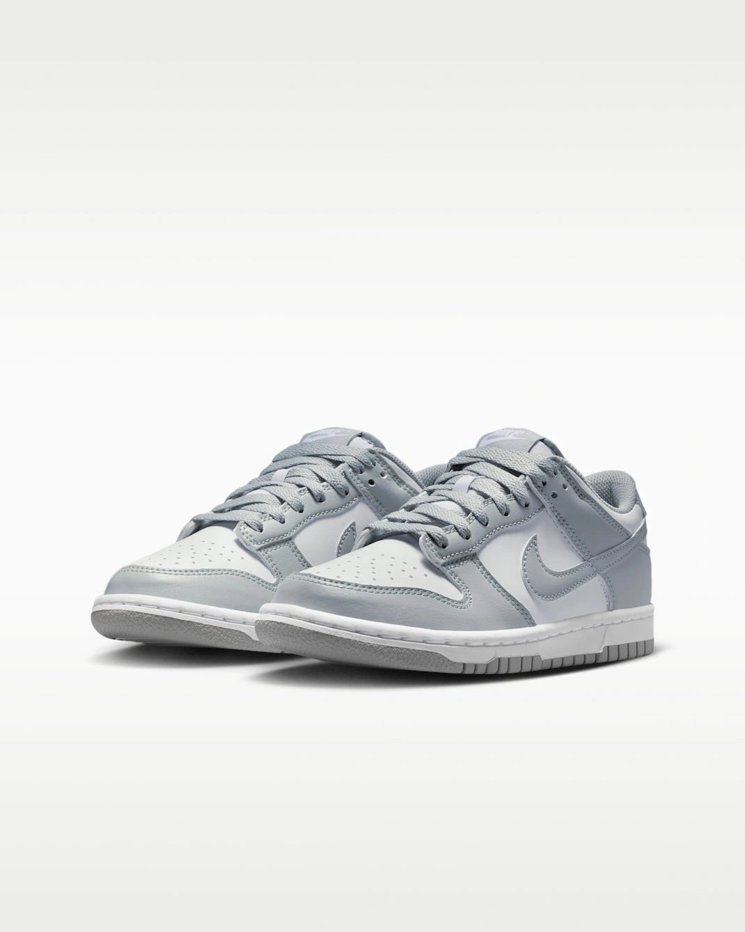 Kid's Dunk Low "Light Smoke Grey White" Grade School