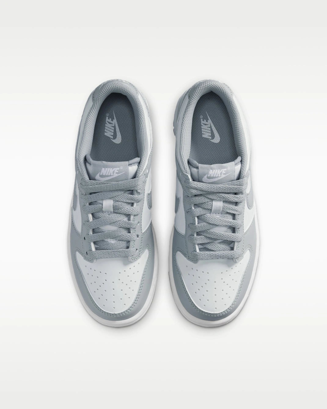 Kid's Dunk Low "Light Smoke Grey White" Grade School