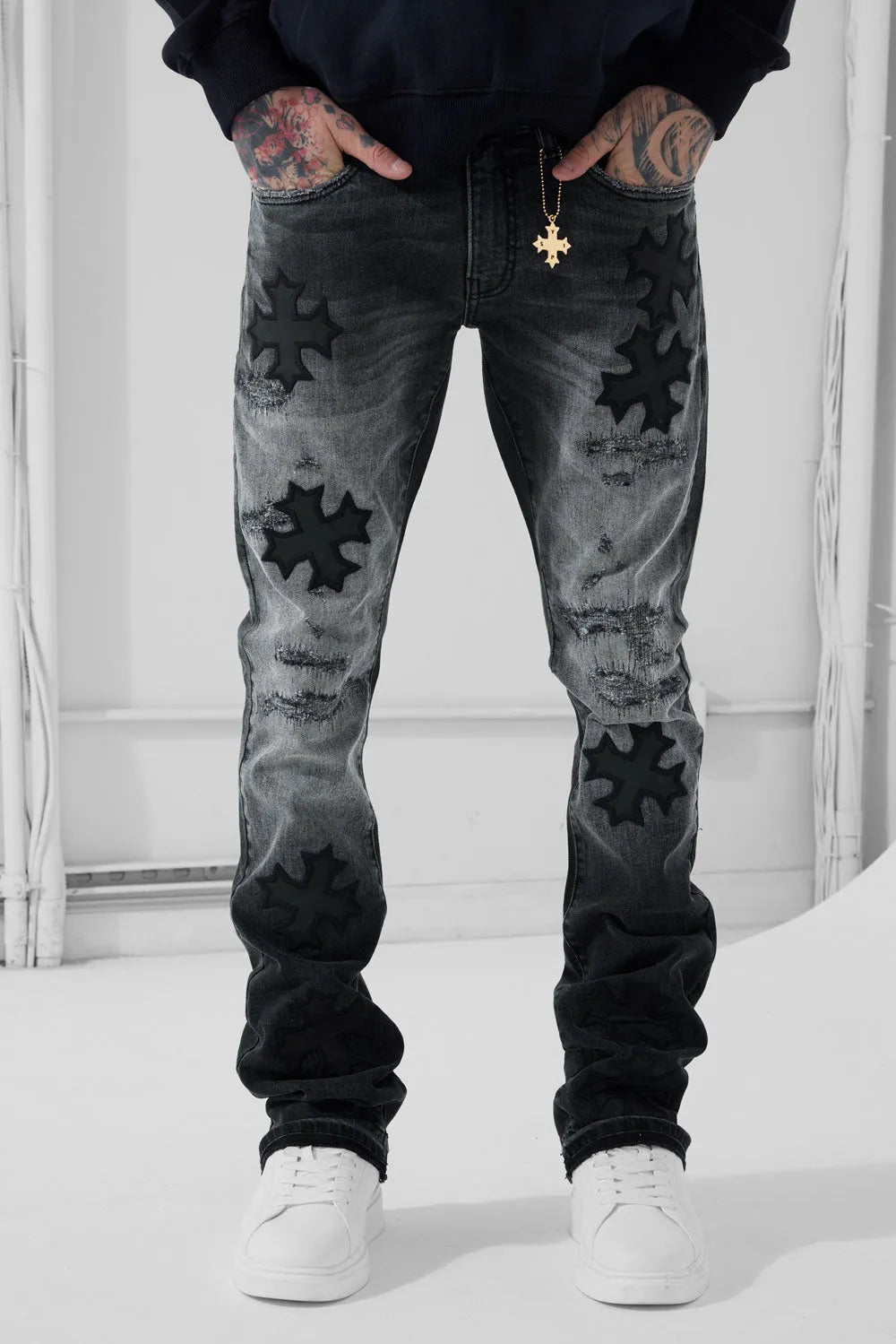 Men's Super Skinny Stacked Eden Denim Pant