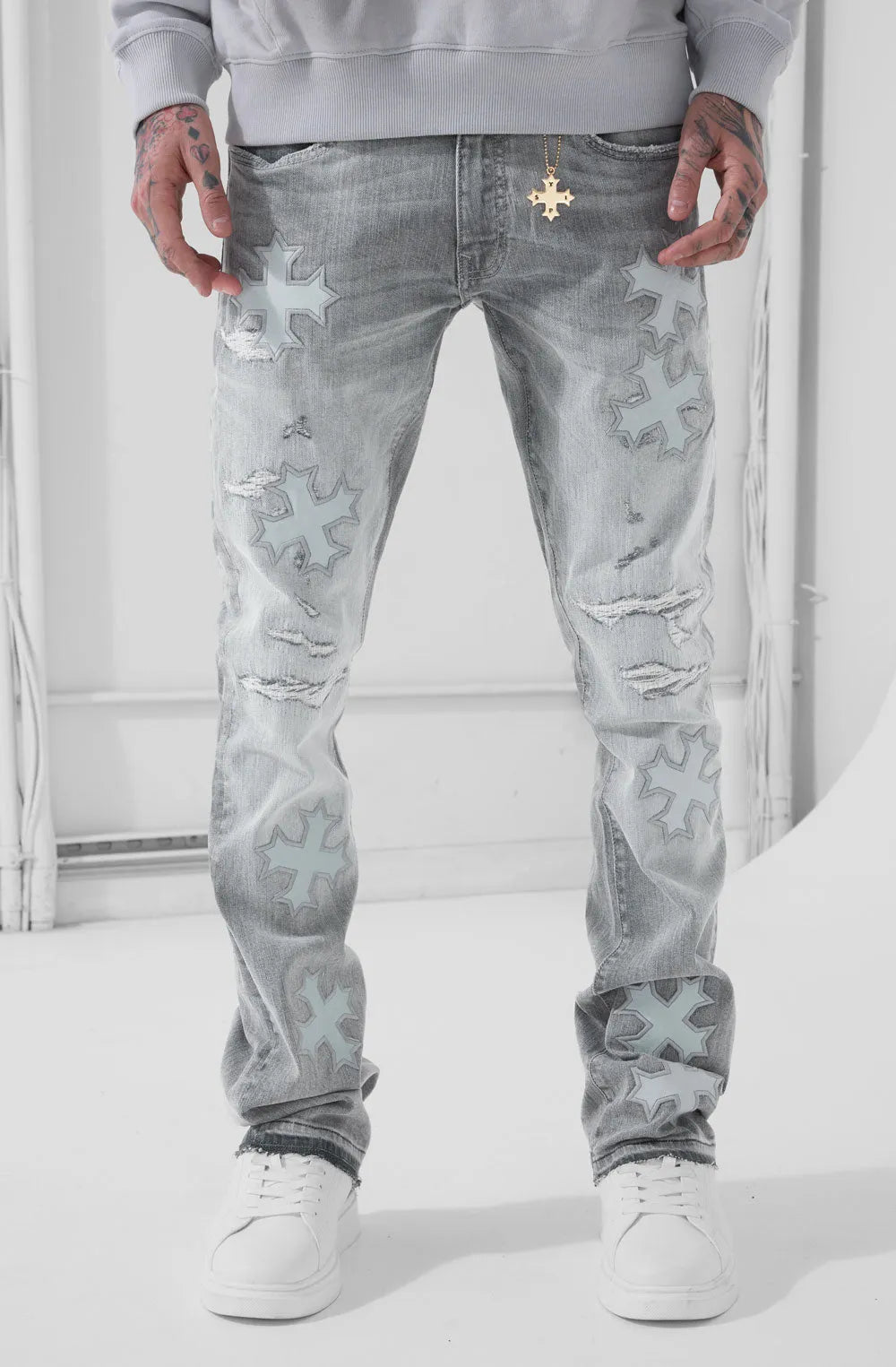 Men's Super Skinny Stacked Eden Denim Pant