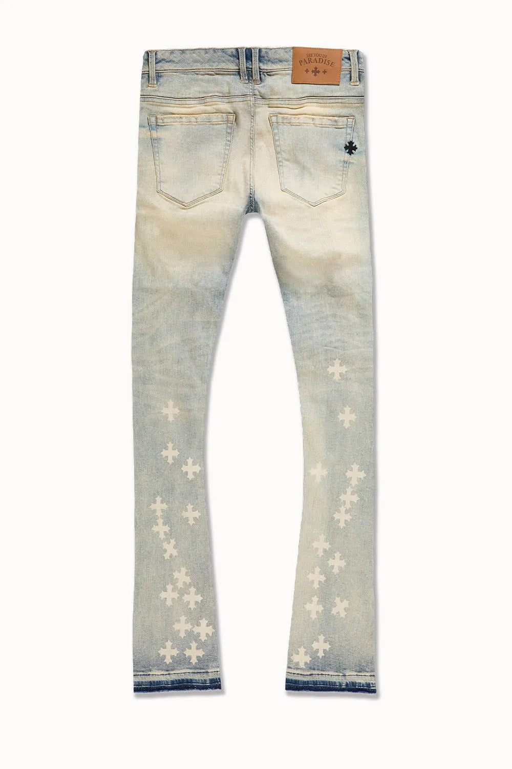 Men's Super Skinny Stacked Forbidden Fruit Denim Pant