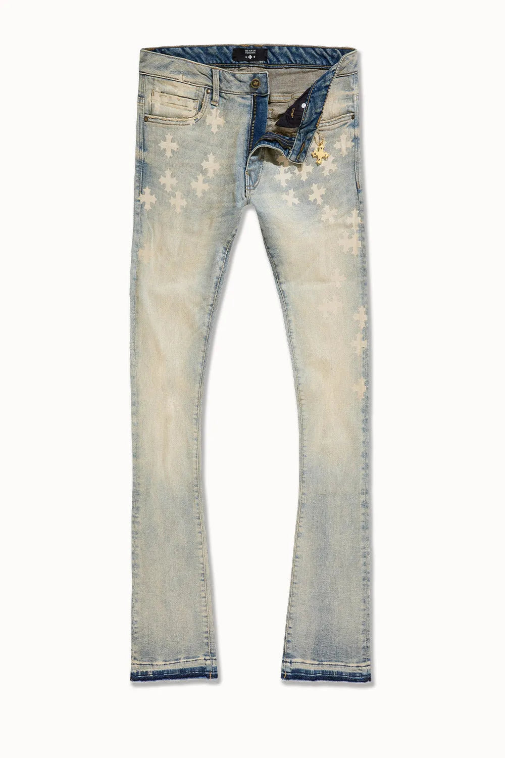 Men's Super Skinny Stacked Forbidden Fruit Denim Pant