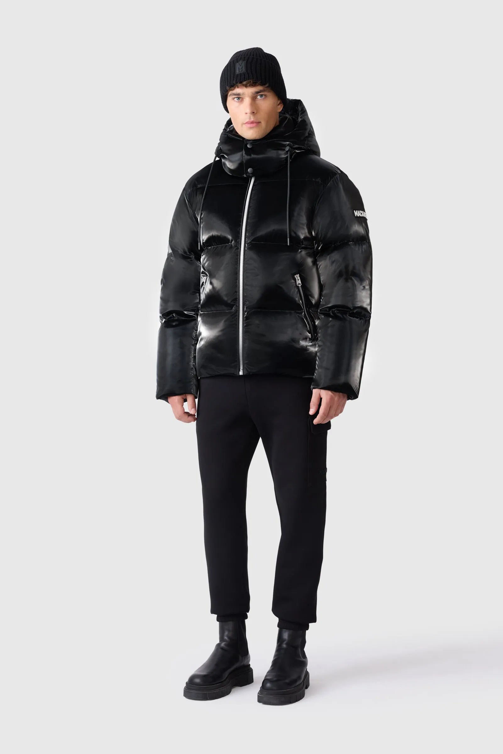 Men's KENT-GLO High-Gloss Hooded Down Jacket