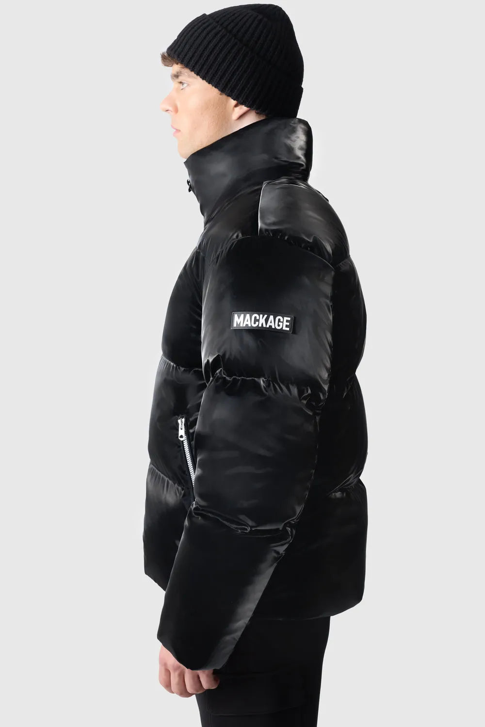 Men's KENT-GLO High-Gloss Hooded Down Jacket