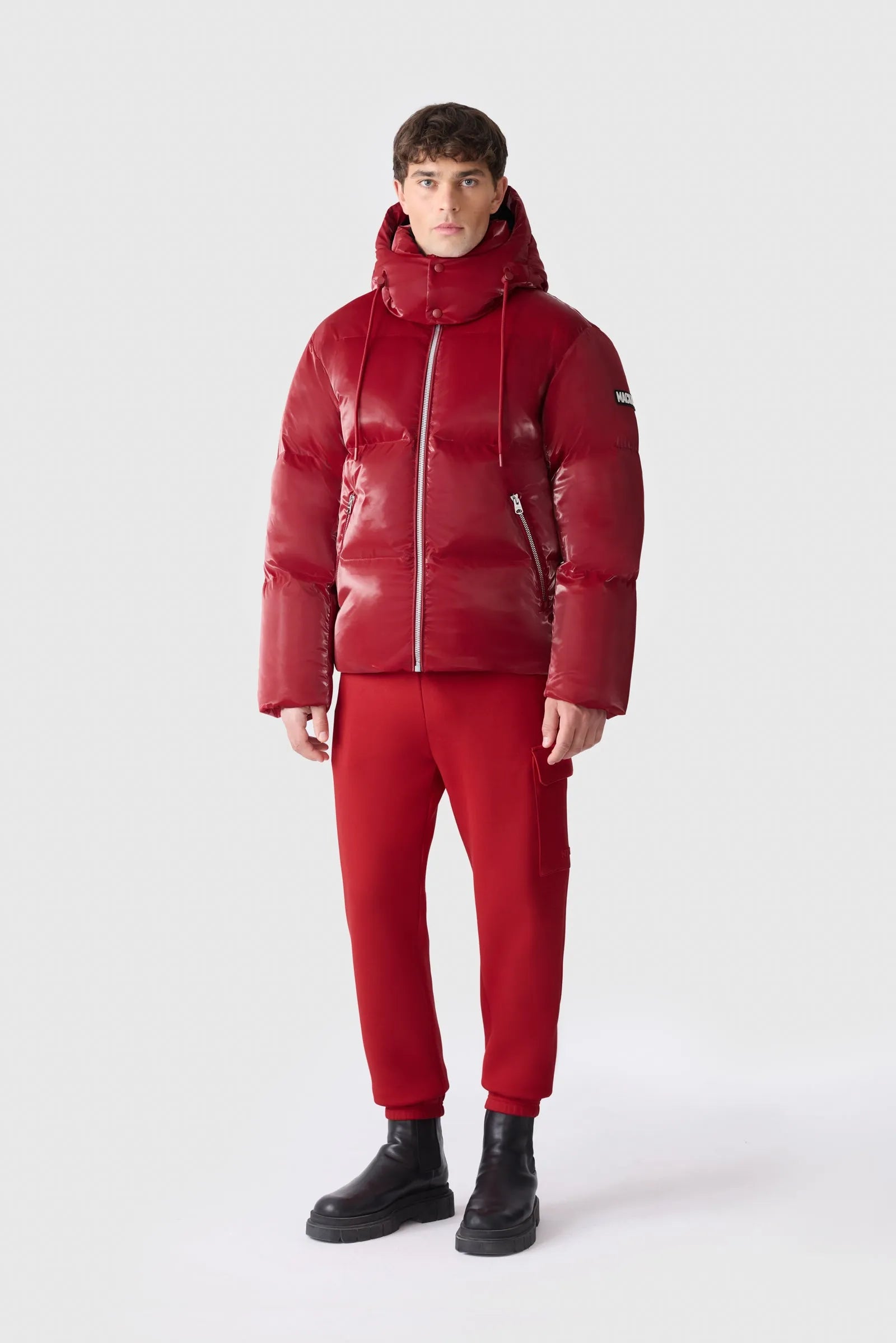 Men's KENT-GLO High-Gloss Hooded Down Jacket