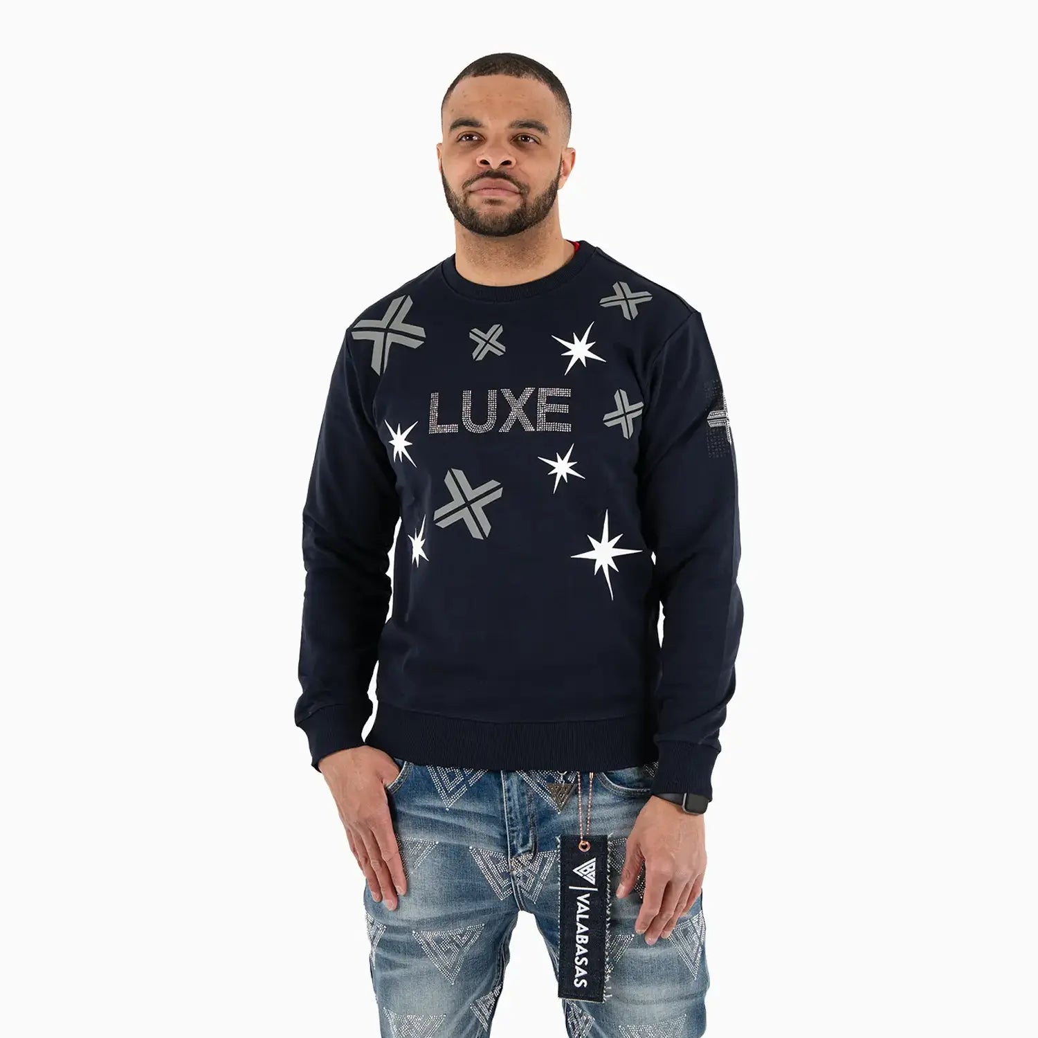 Men's LUXE Graphic Crew Neck Sweatshirt