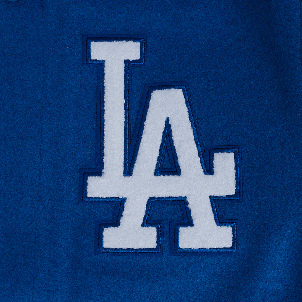 Men's Los Angeles Dodgers MLB Area Code Rib Wool Varsity Jacket