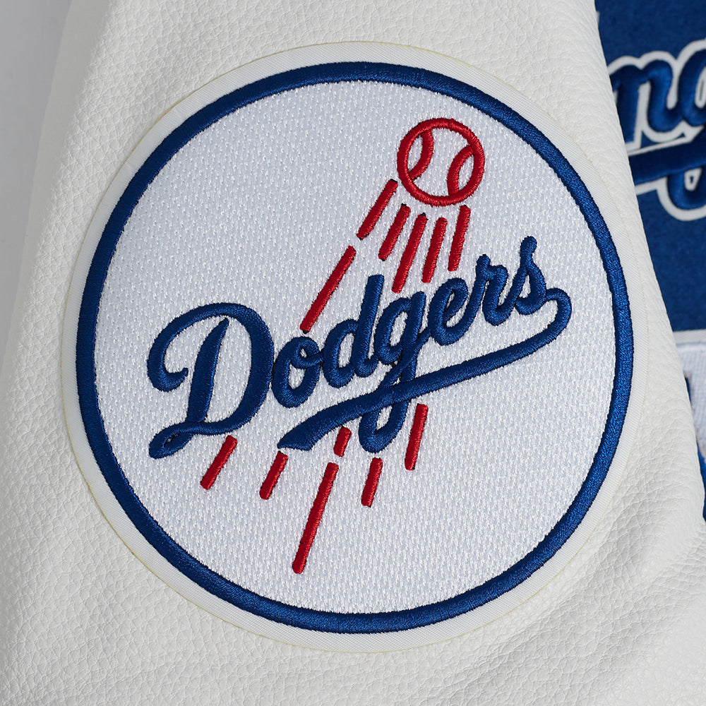 Men's Los Angeles Dodgers MLB Area Code Rib Wool Varsity Jacket