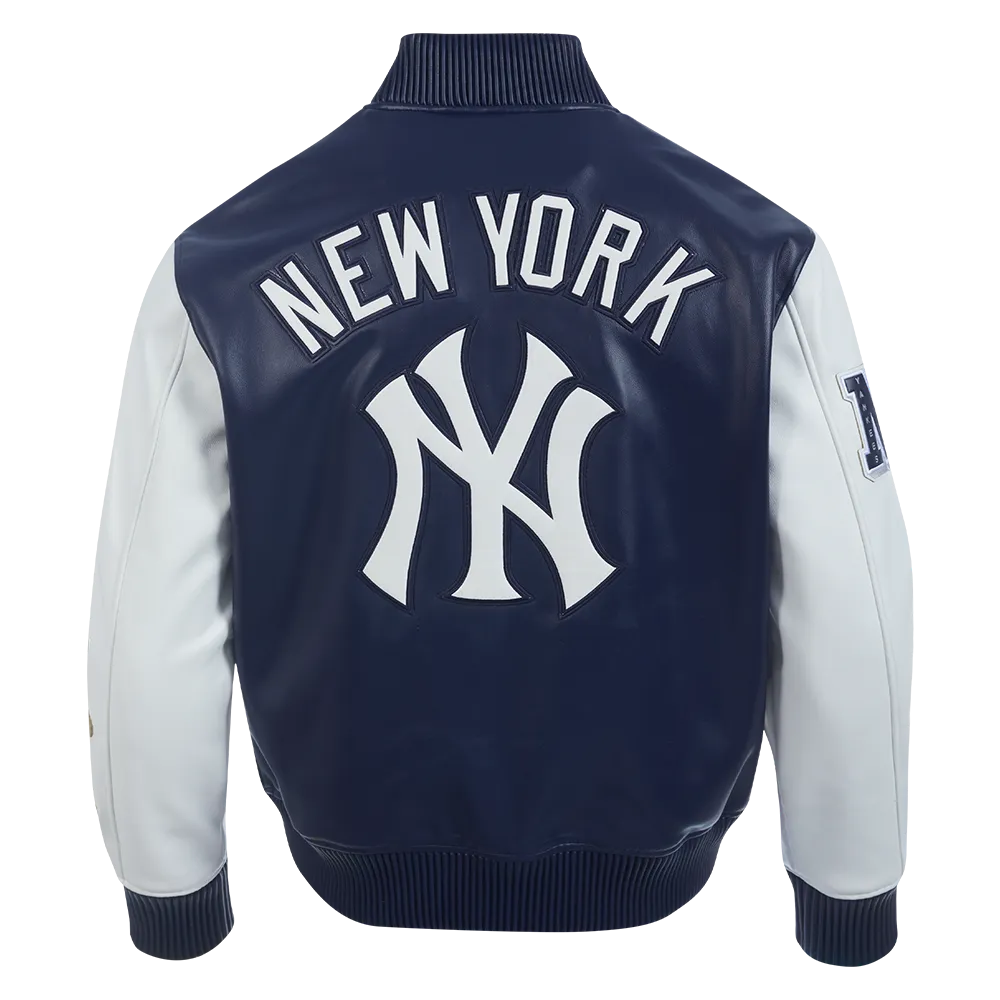 Men's New York Yankees City Signature Varsity Leather Jacket