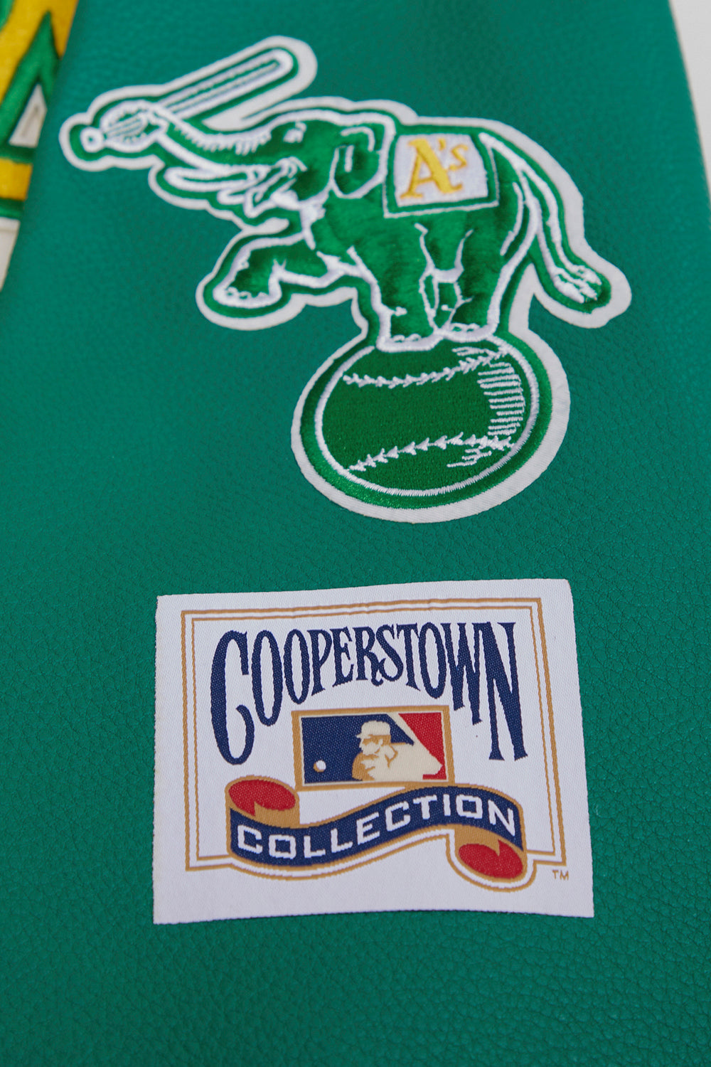 Men's Oakland Athletics MLB Retro Classic Rib Wool Varsity Jacket
