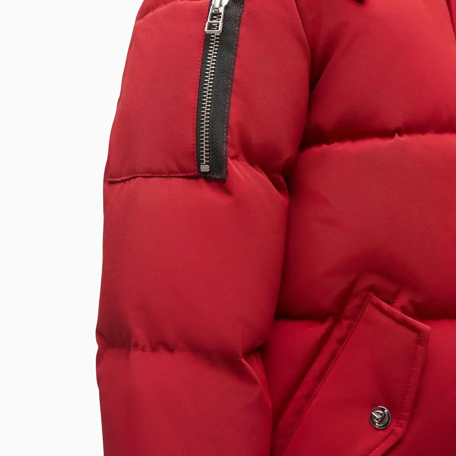 Red Moose Knuckles Kid's Original 3Q Jacket With Fur Hood