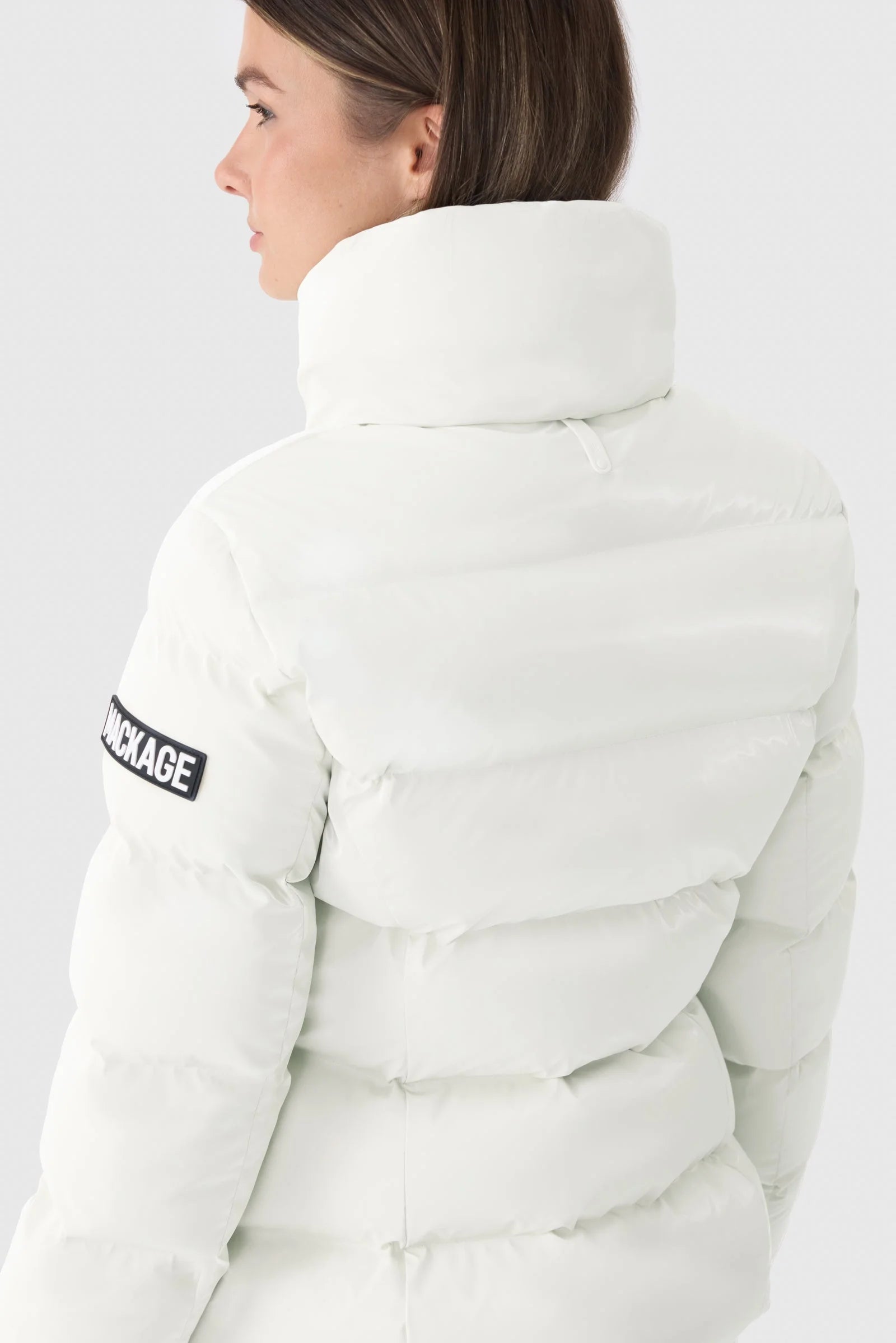 Women's MADALYN-GLO High-Gloss Down Jacket With Removable Hood