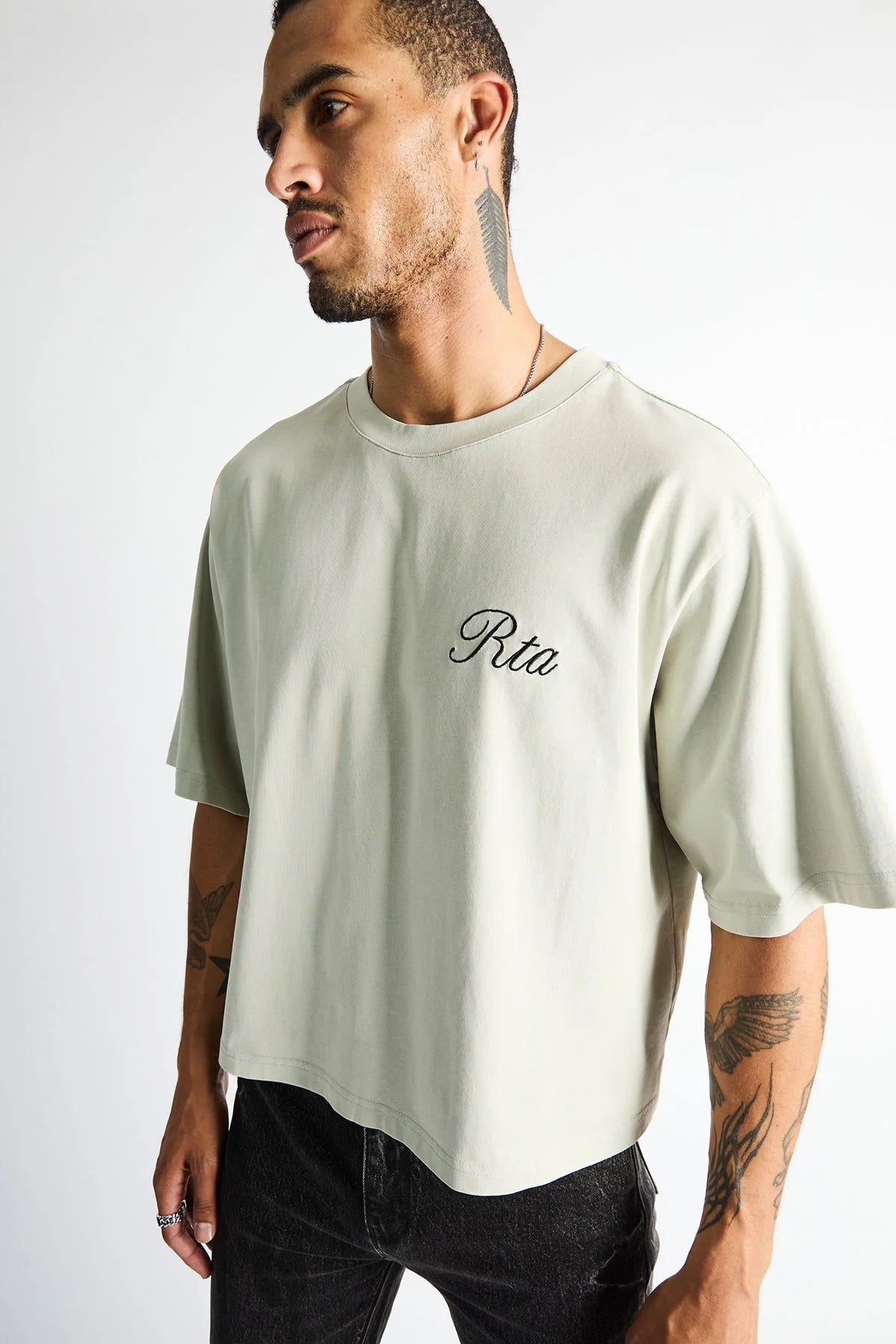 Men's Austin Cropped Oversized T-Shirt