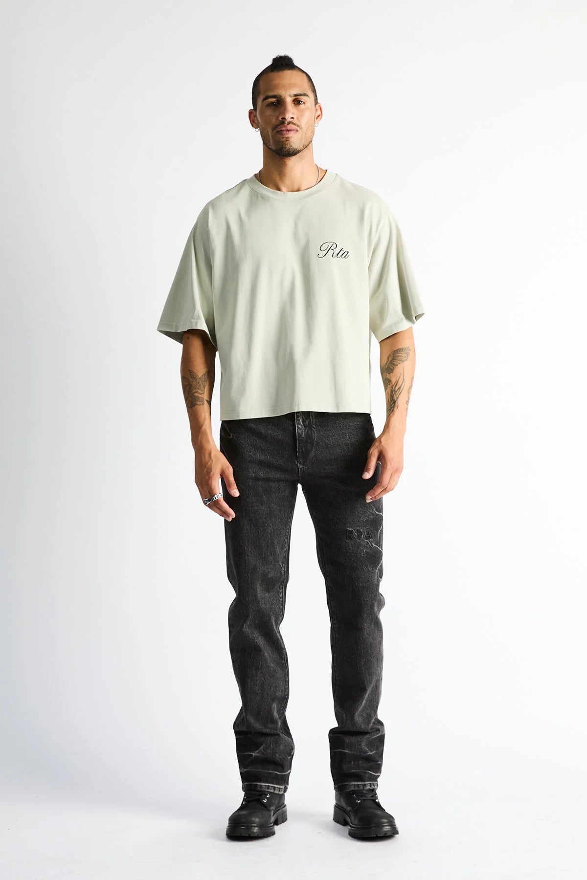 Men's Austin Cropped Oversized T-Shirt